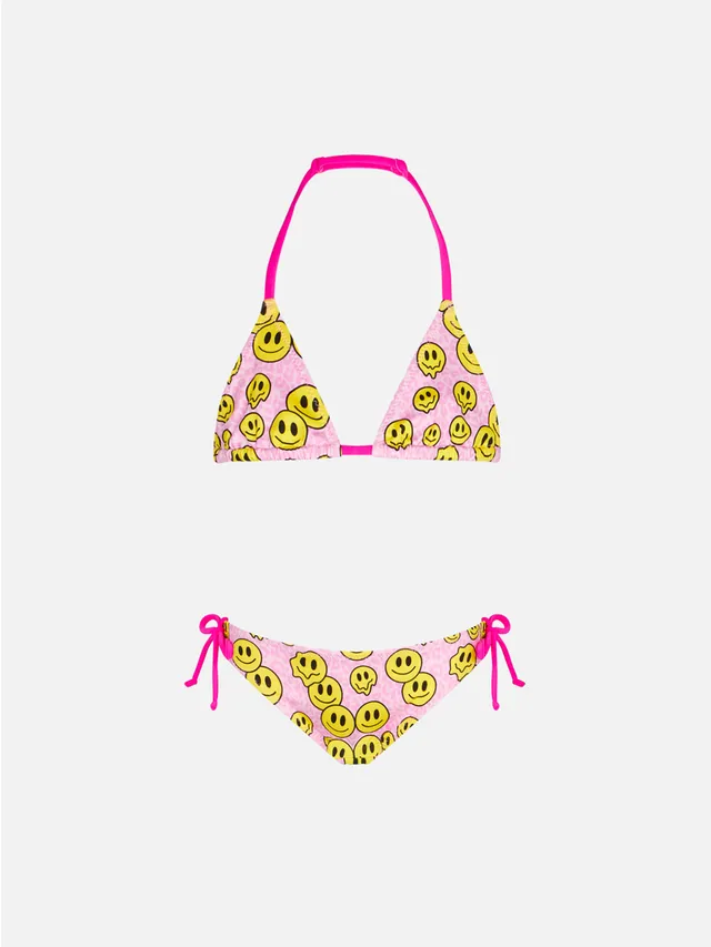 mc2-saint-barth-bikini-da-bambina-a-triangolo-con-stampa-sorrisi-rosa-leopardato image 1