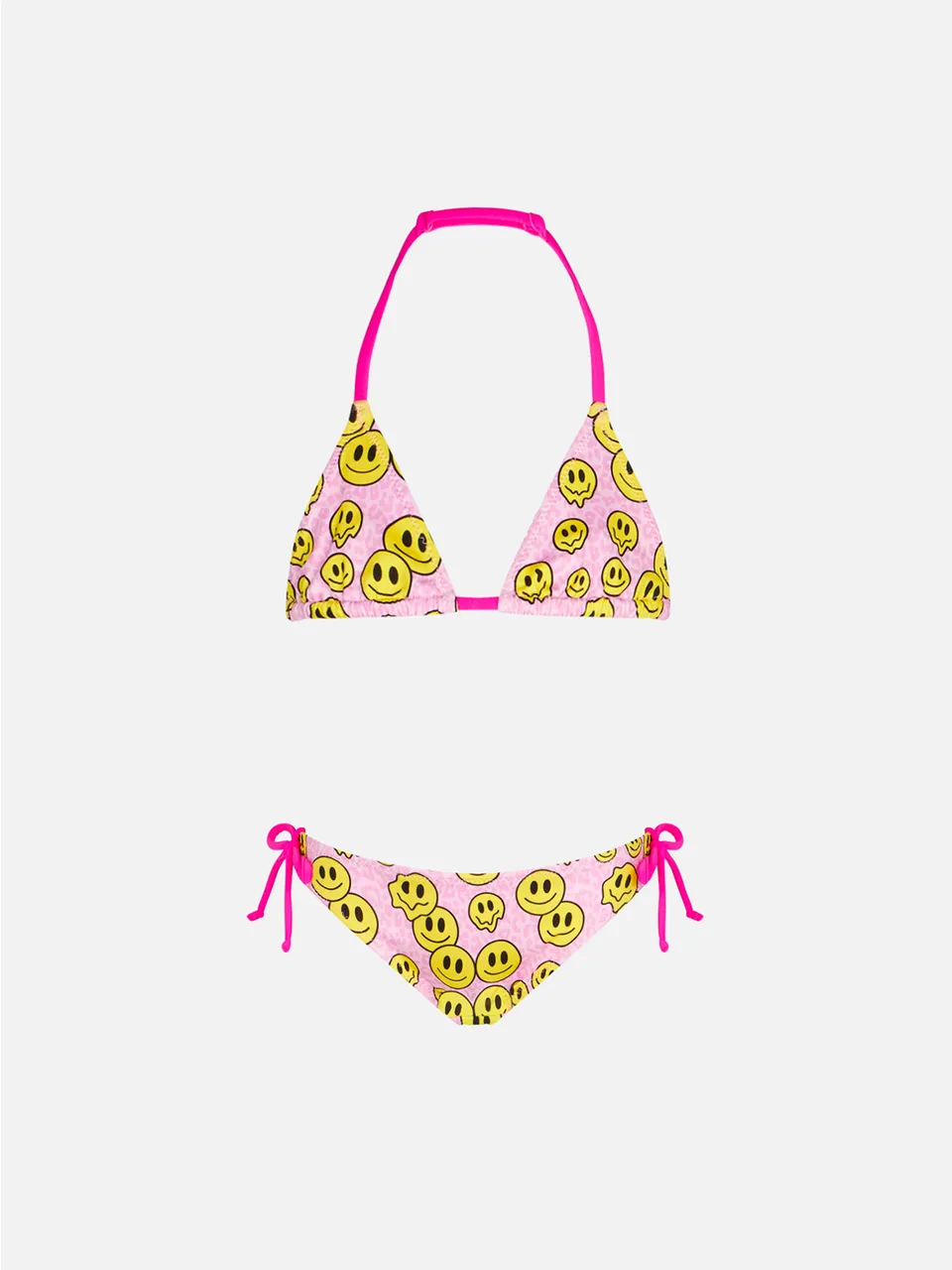 mc2-saint-barth-bikini-da-bambina-a-triangolo-con-stampa-sorrisi-rosa-leopardato image 1