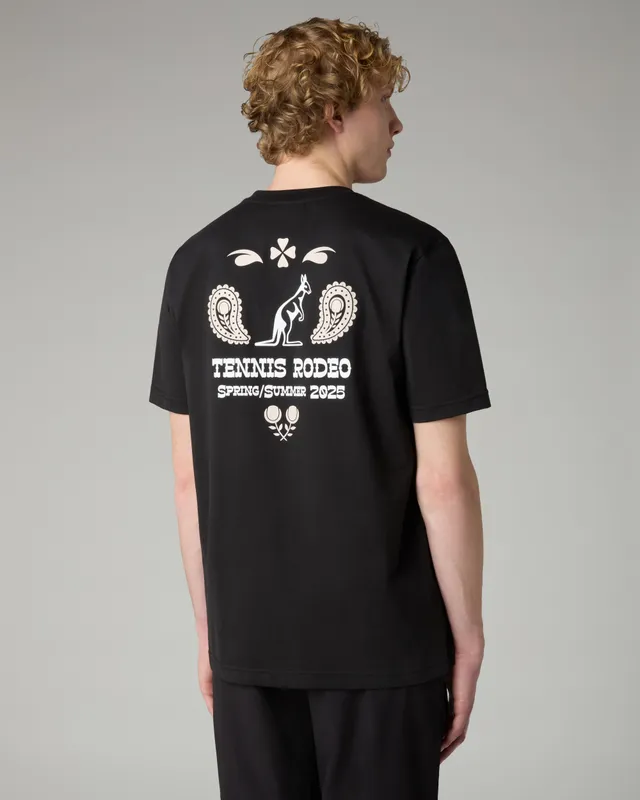 australian-gaucho-t-shirt-cotone-nera-regular-fit-made-in-italy image 1