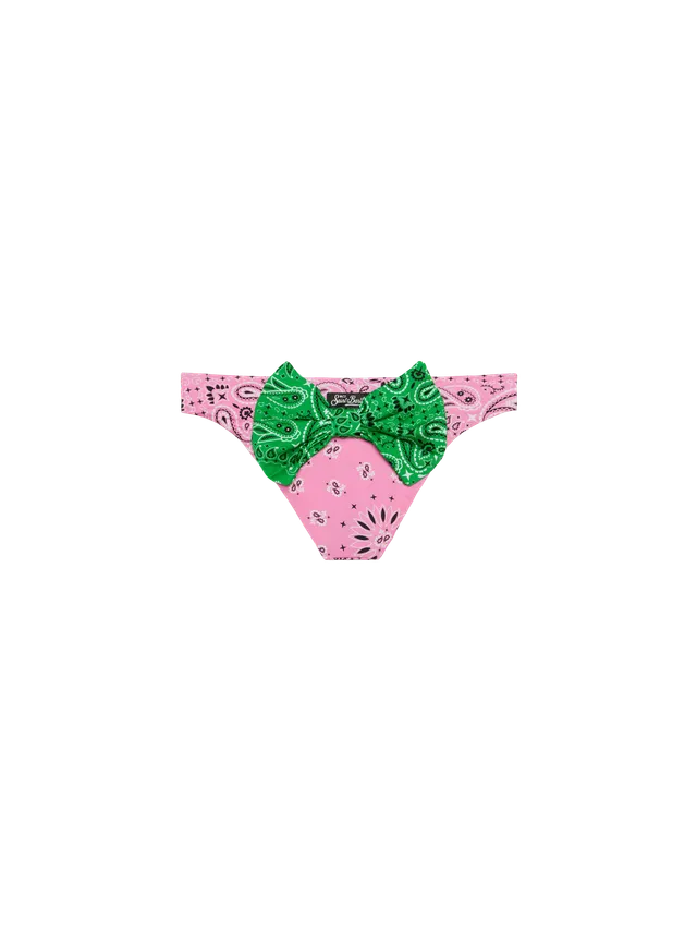 mc2-saint-barth-slip-bagno-bambina-stampa-bandana-rosa image 1