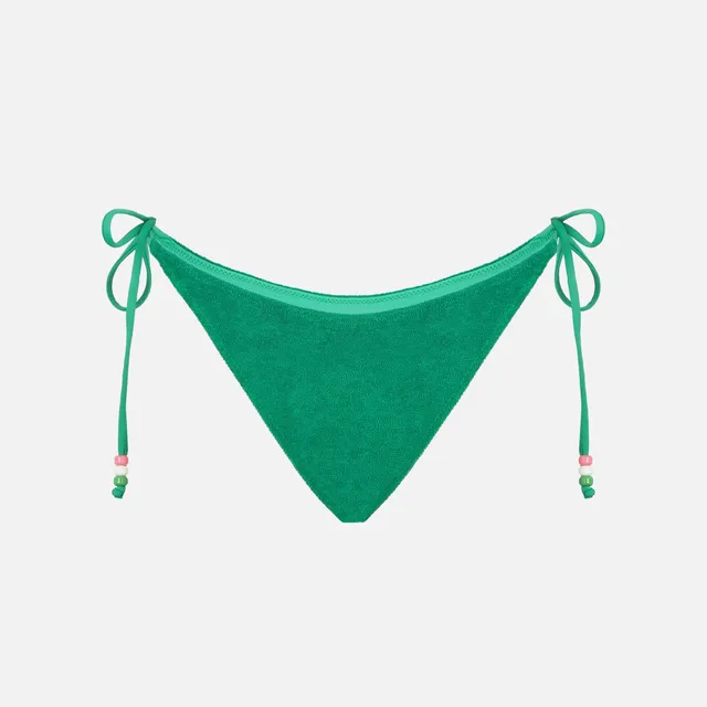 mc2-saint-barth-slip-mare-marielle-verde-effetto-spugna-con-charms image 1