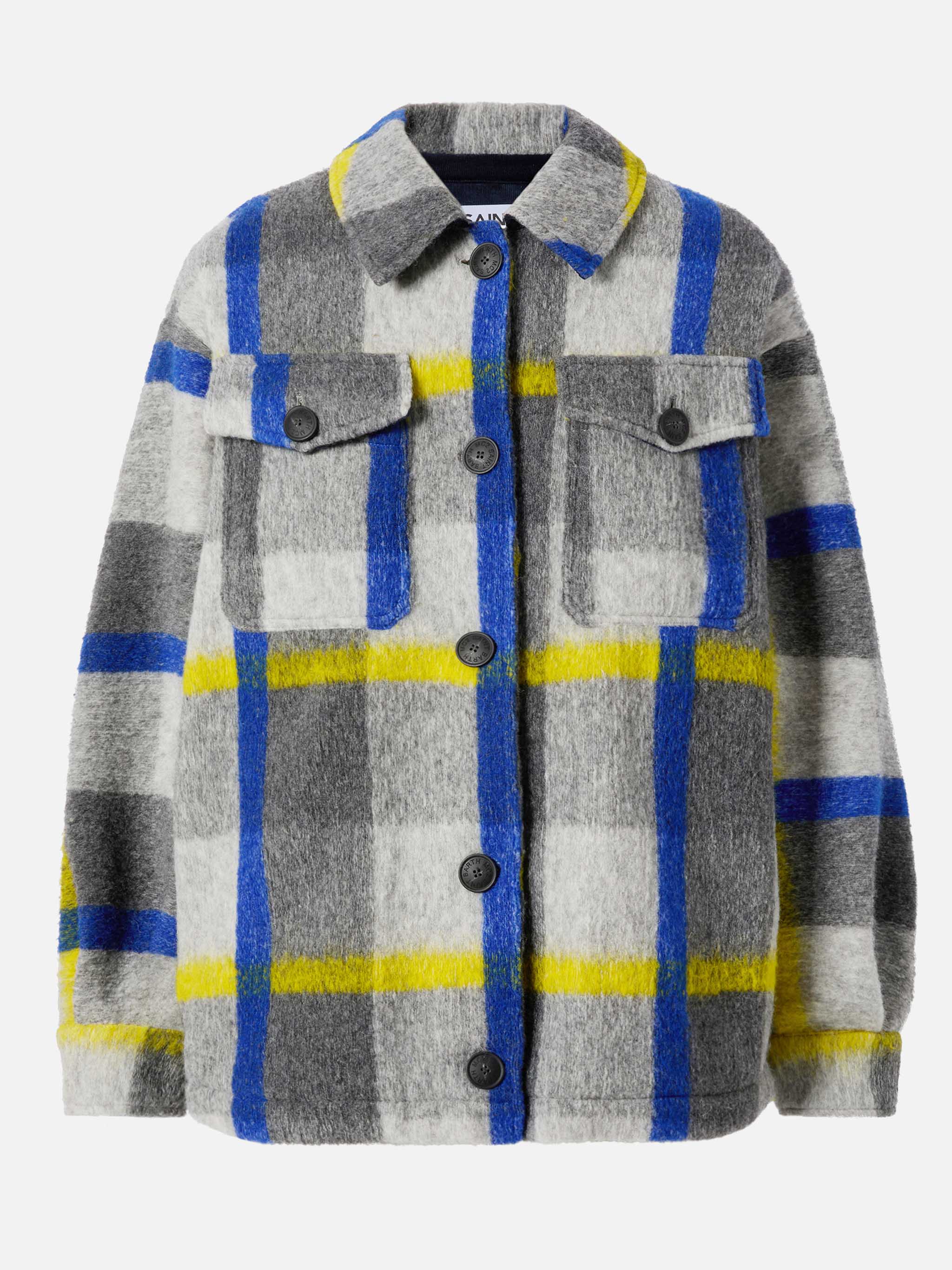 mc2-saint-barth-marceline-overshirt-donna-tartan-con-frange image 6