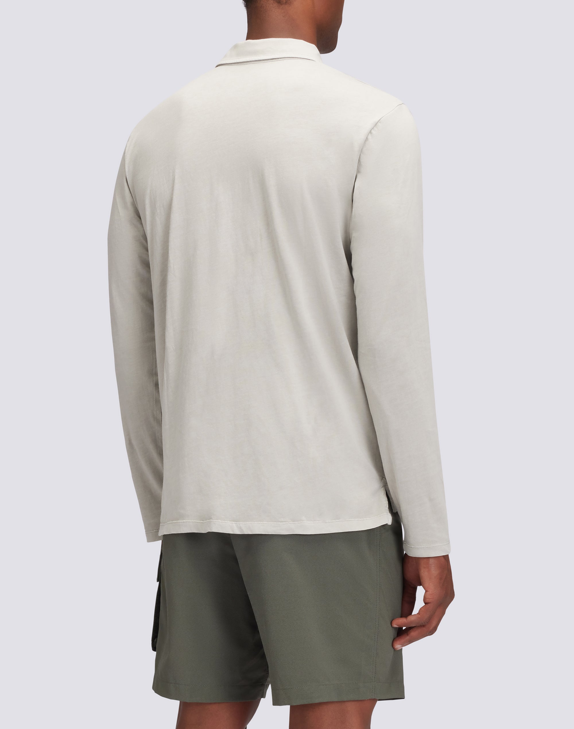 sundek-camicia-uomo-maniche-lunghe-in-cotone-jersey-tinto-capo image 2