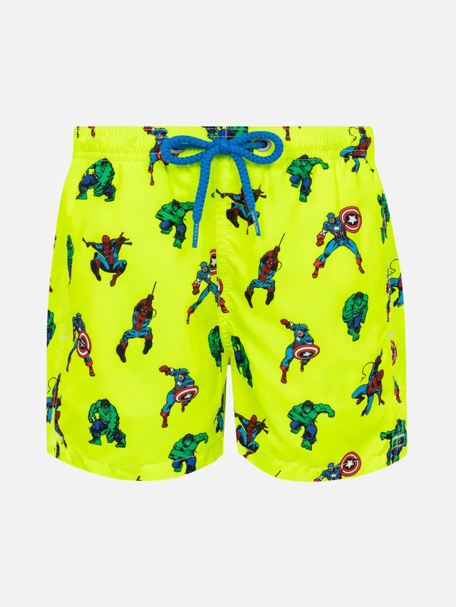 mc2-saint-barth-jean-lighting-costume-mare-bambino-marvel-super-eroi-giallo-fluo image 1
