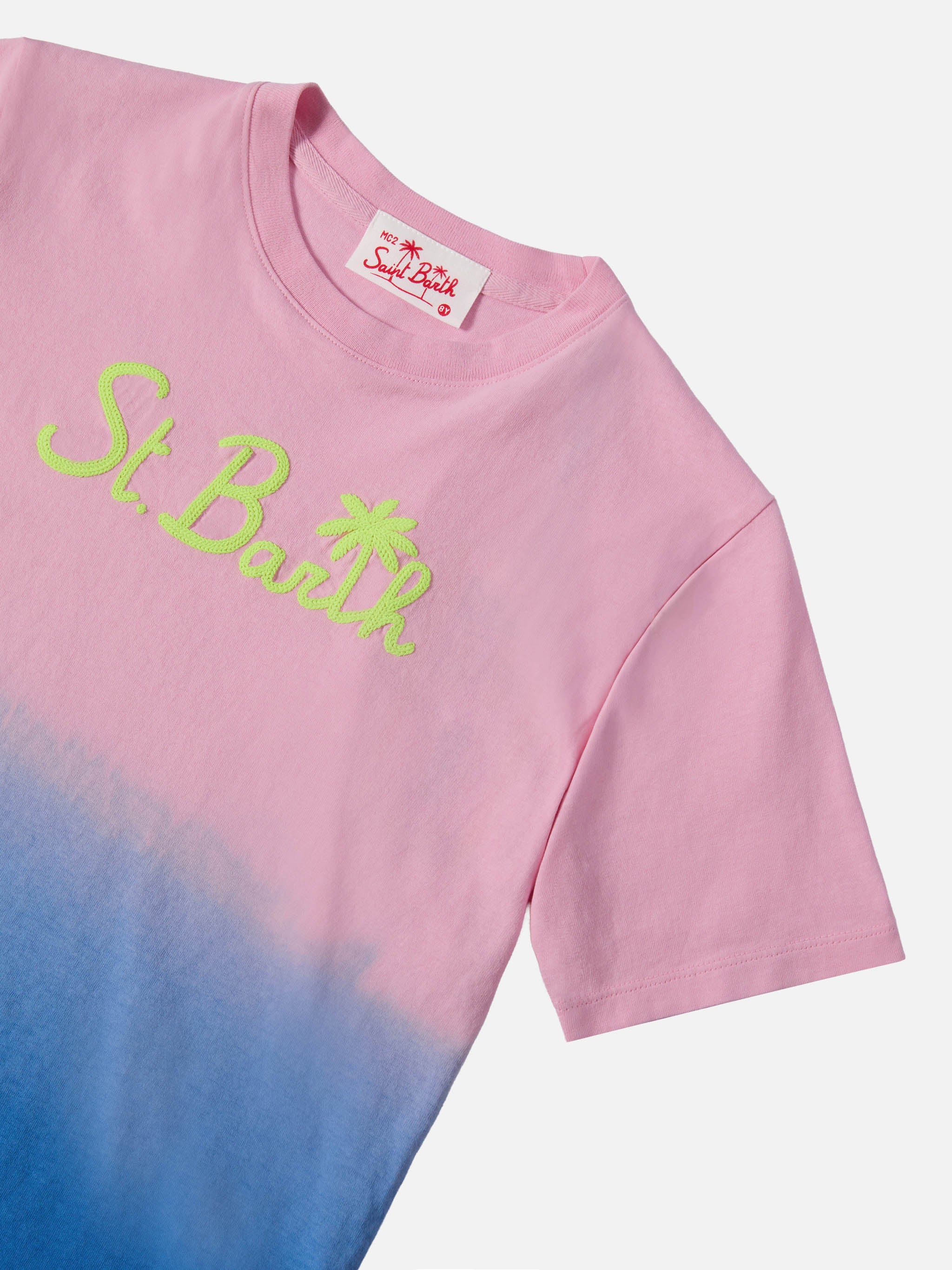 mc2-saint-barth-t-shirt-portofino-jr-in-cotone-organico-con-stampa-tie-dye image 2