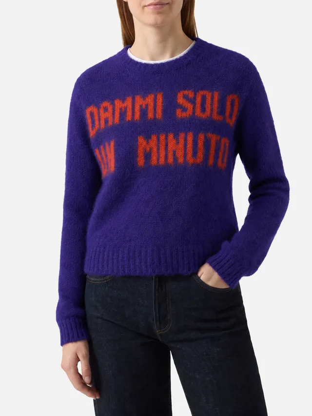 mc2-saint-barth-new-queen-maglione-crop-donna-in-maglia-viola-con-ricamo-dammi-s image 1