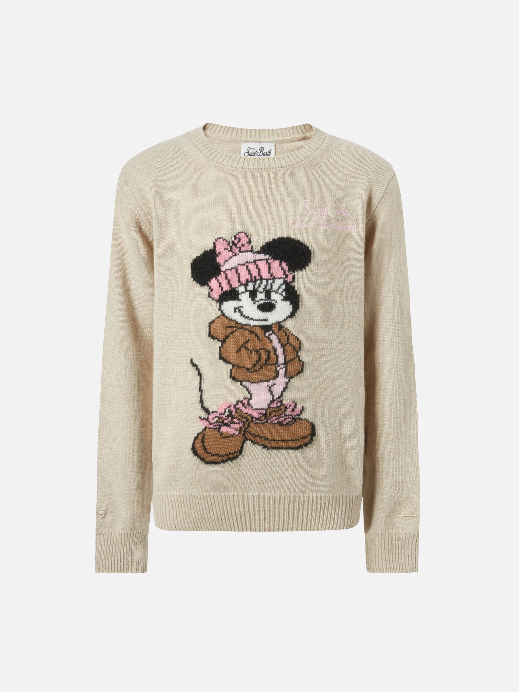 mc2-saint-barth-princess-maglione-bambina-misto-cashmere-minnie-marrone image 1