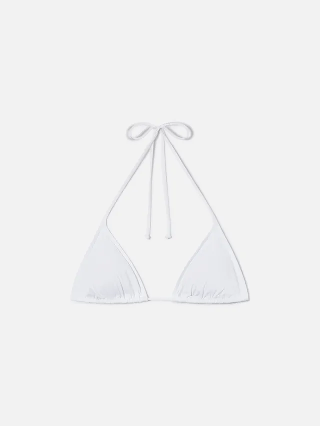 mc2-saint-barth-top-bikini-leah-triangolo-bianco-con-laccetti image 1