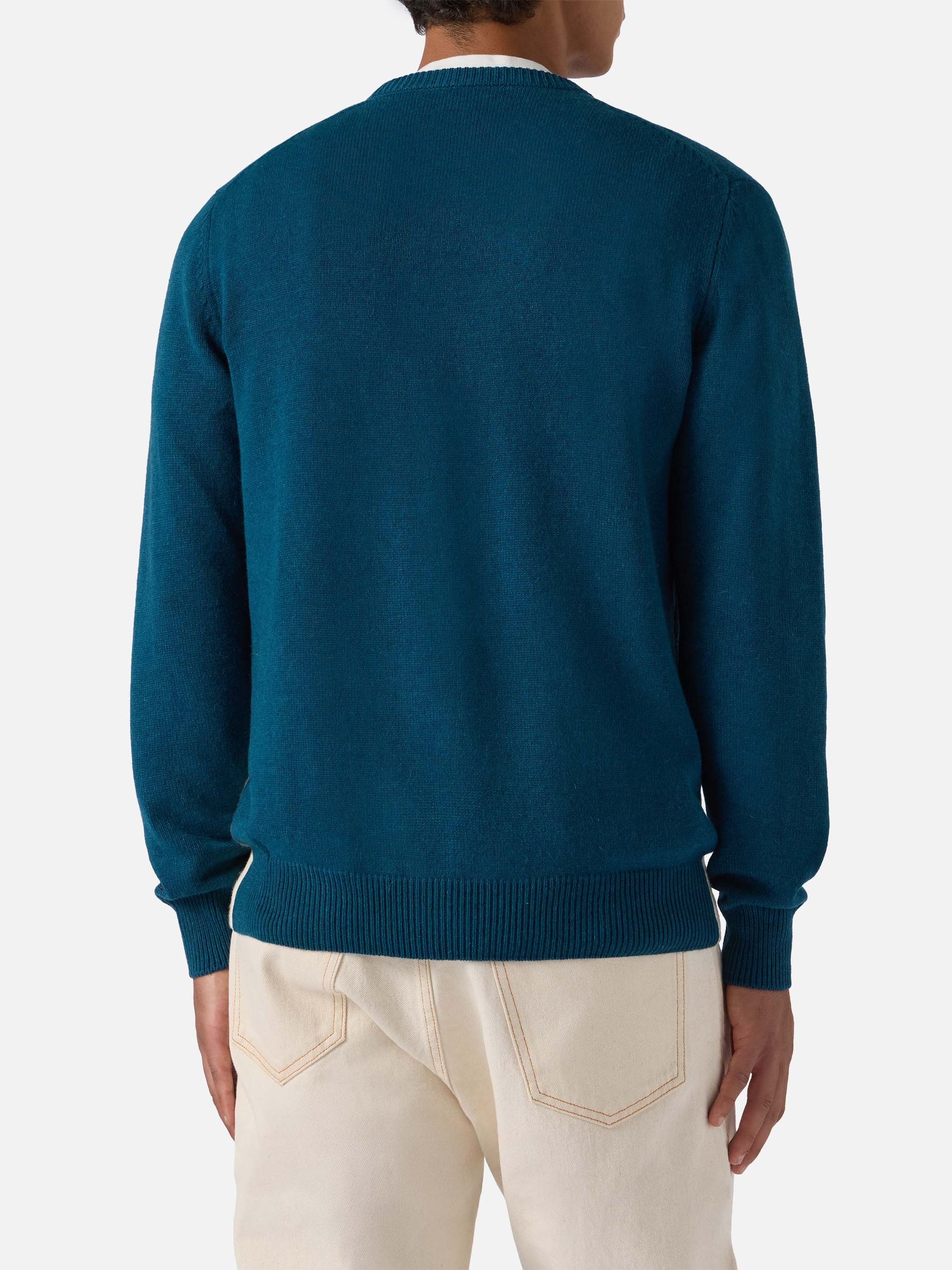 mc2-saint-barth-maglione-heron-uomo-verde-ottanio-jacquard-apr-s-ski-misto-cashm image 3