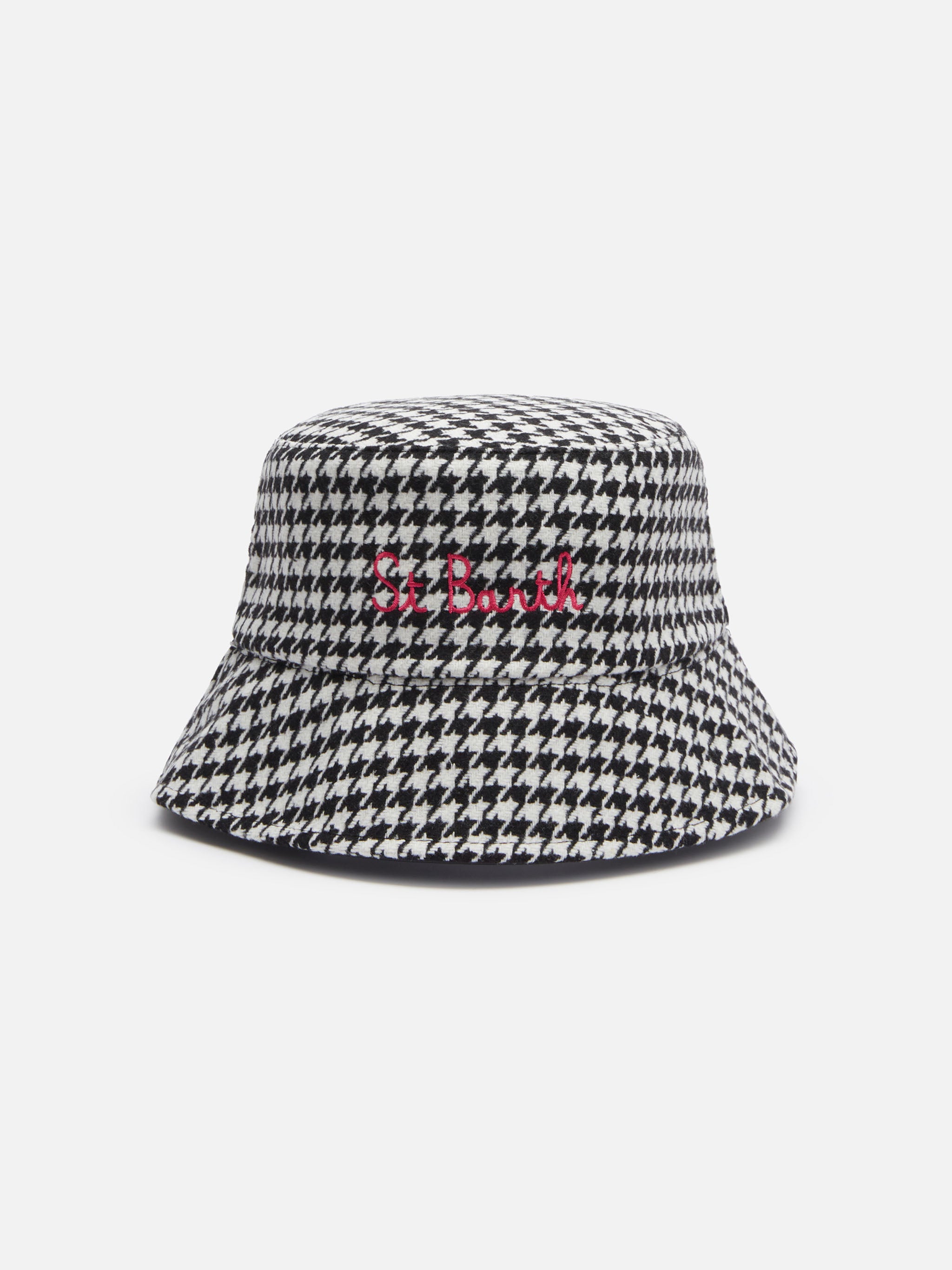mc2-saint-barth-jude-cappello-da-pescatore-donna-pied-de-poule-bianco image 1