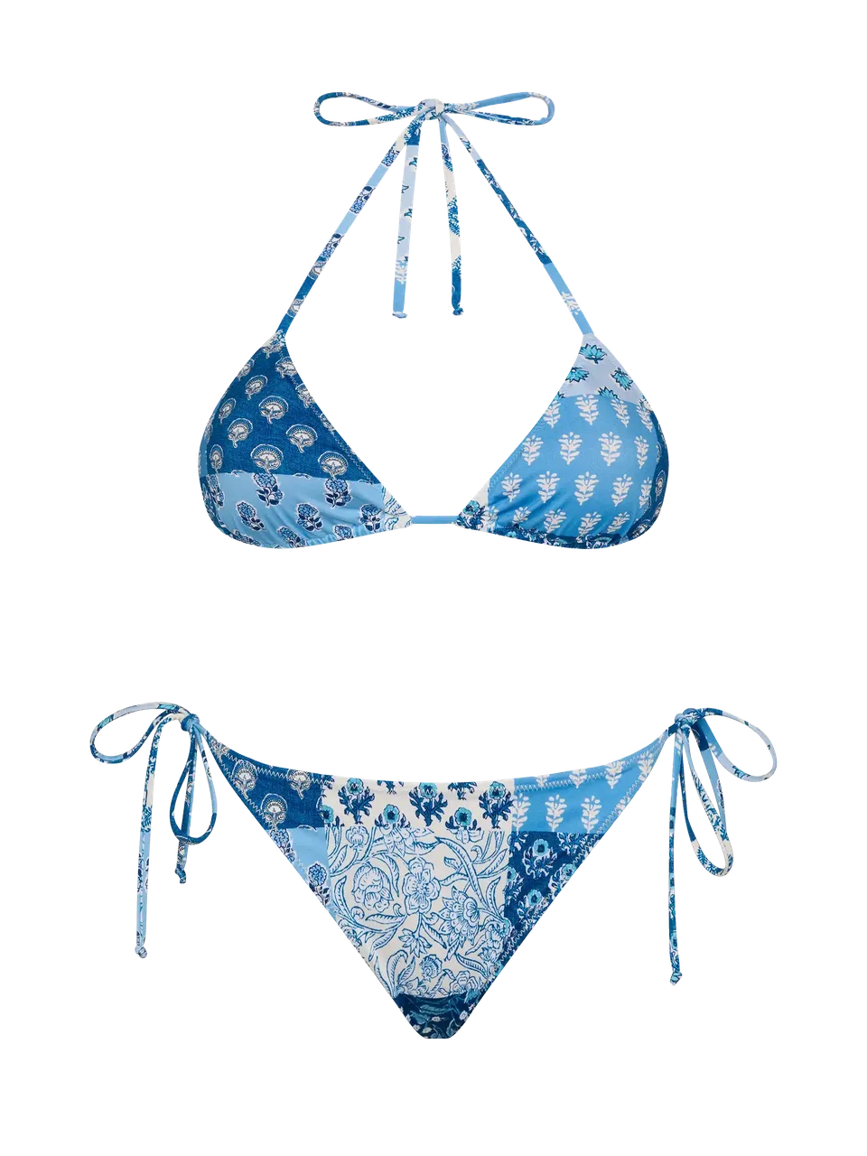 mc2-saint-barth-leah-virgo-bikini-a-triangolo-stampa-floreale-patch-azzurro image 1