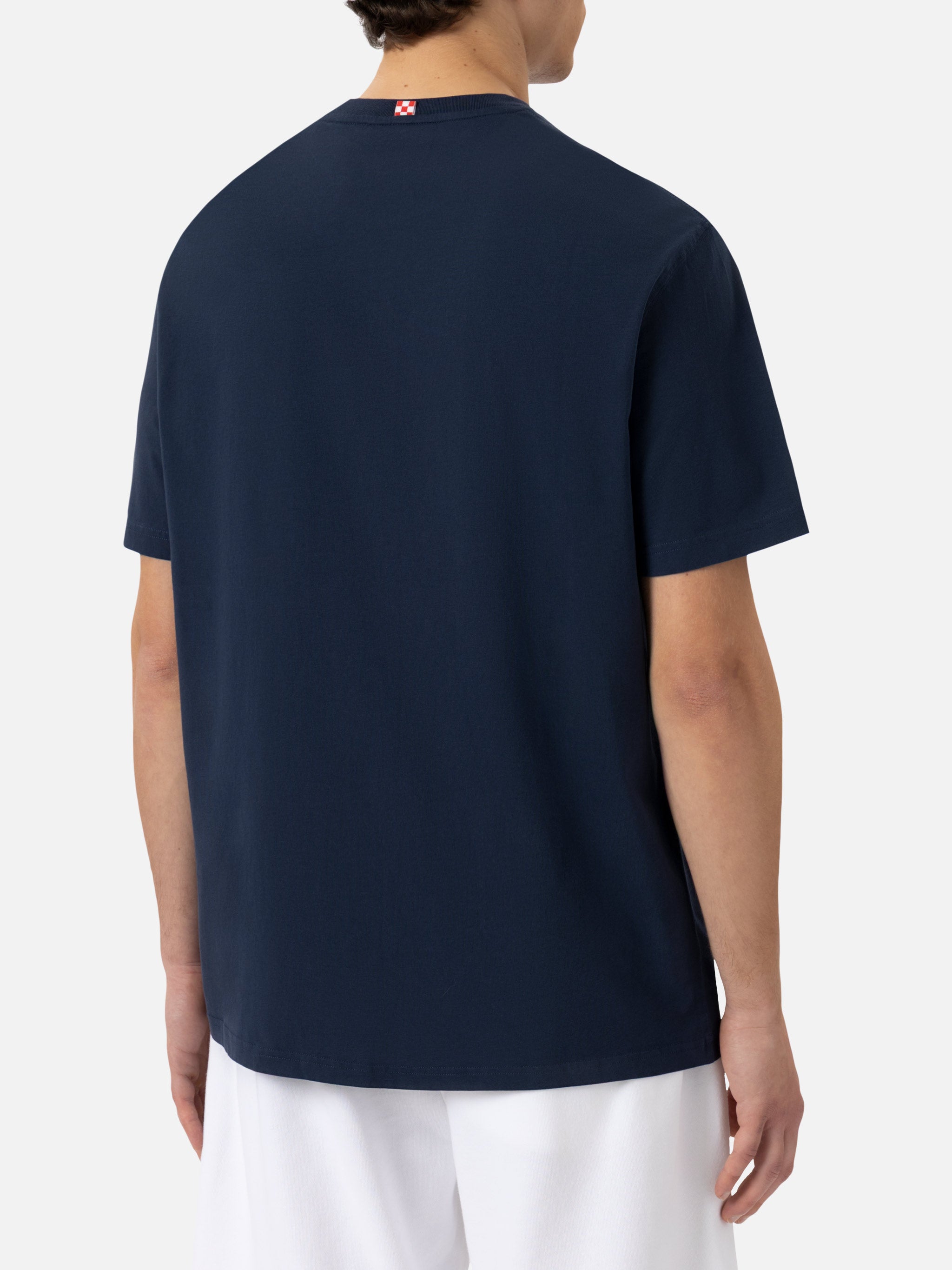 mc2-saint-barth-t-shirt-man-mojito-social-club-in-cotone-blu-navy image 3