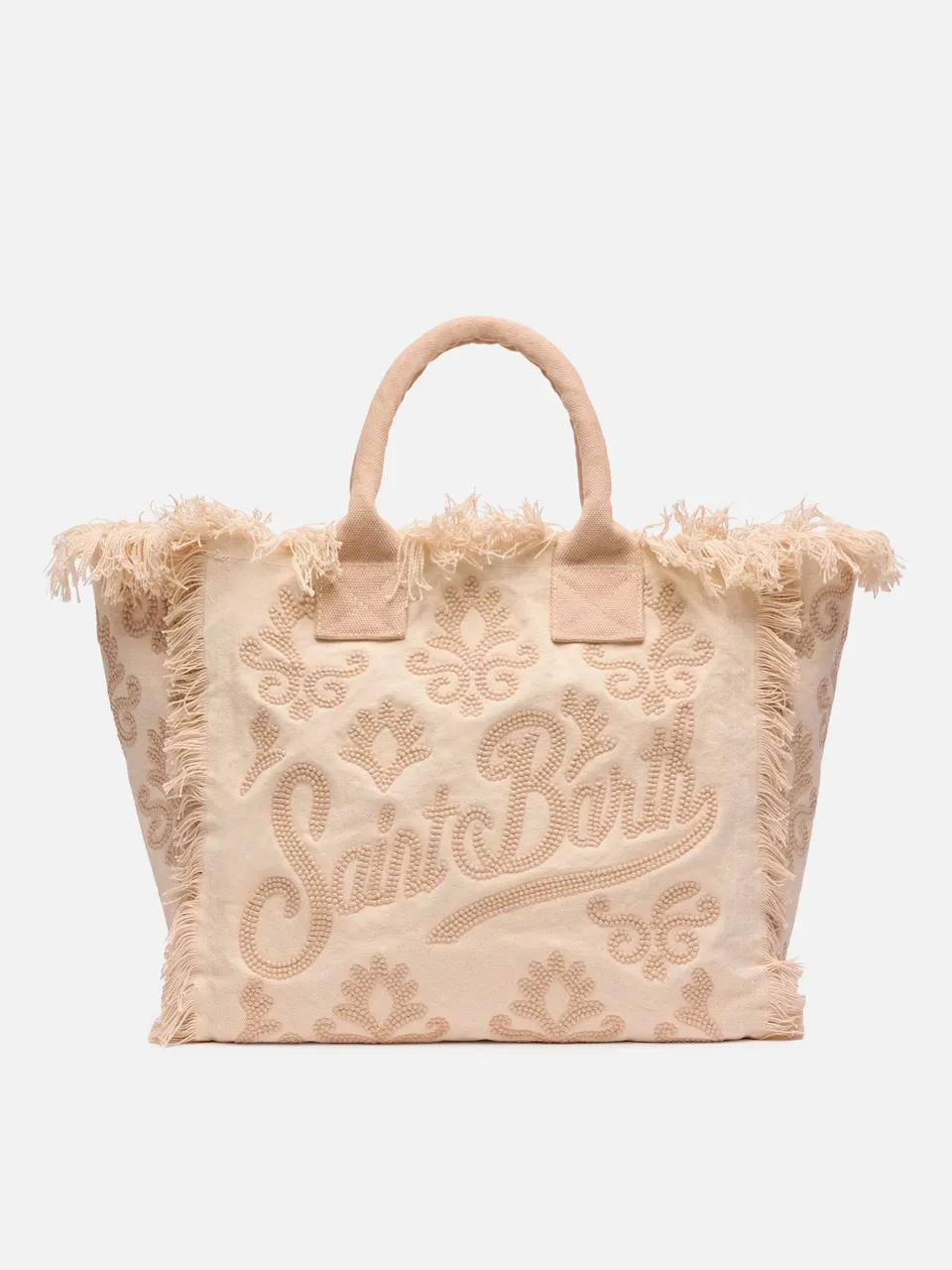 mc2-saint-barth-borsa-vanity-regular-in-canvas-con-ricamo-lily-tufting-beige image 1