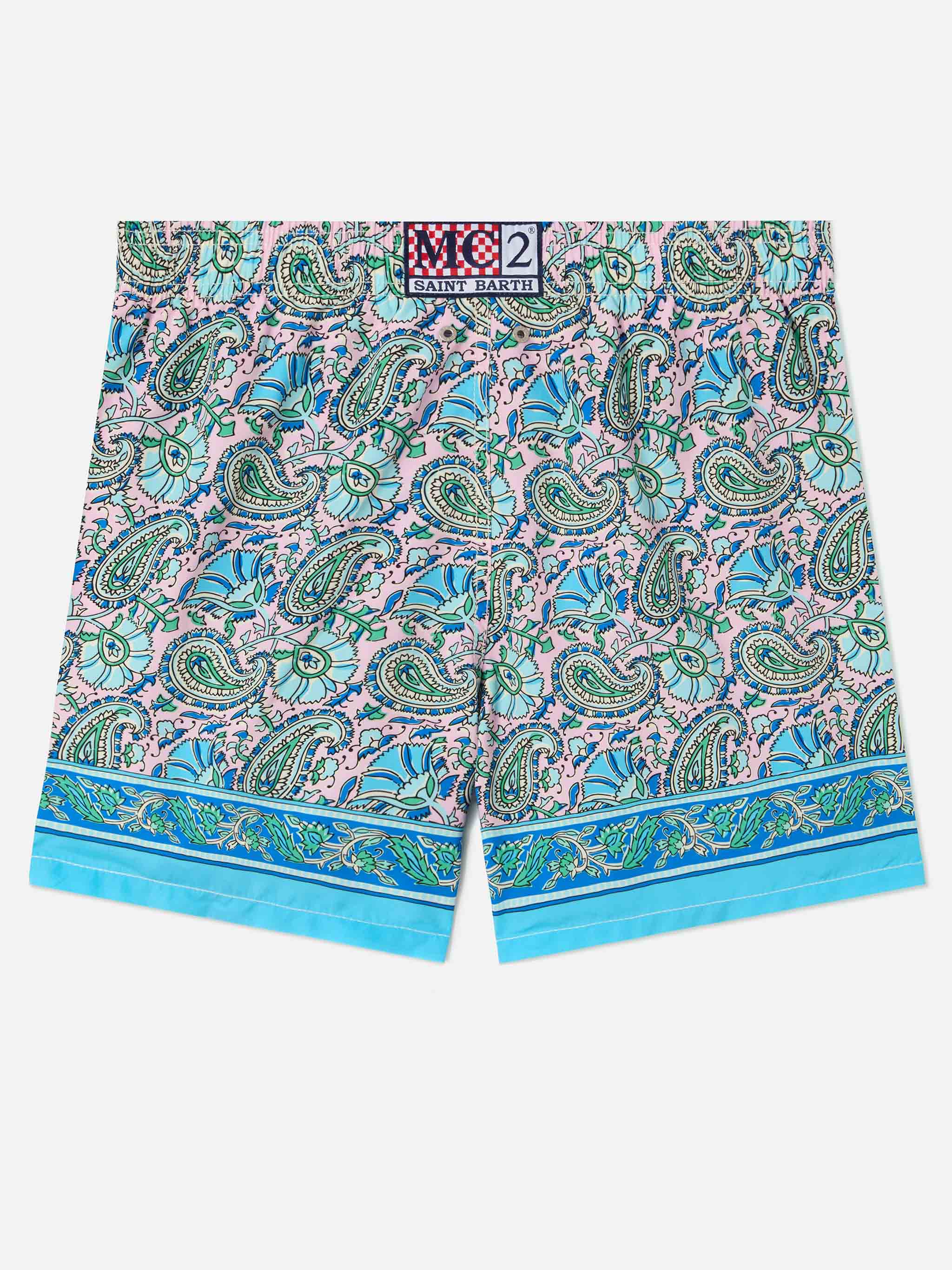 mc2-saint-barth-gustavia-costume-mare-uomo-paisley-rosa-special-edition image 3
