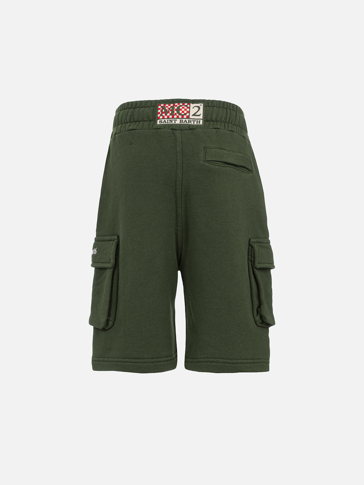 mc2-saint-barth-cargy-pantaloncini-cargo-bambino-verde-militare image 2