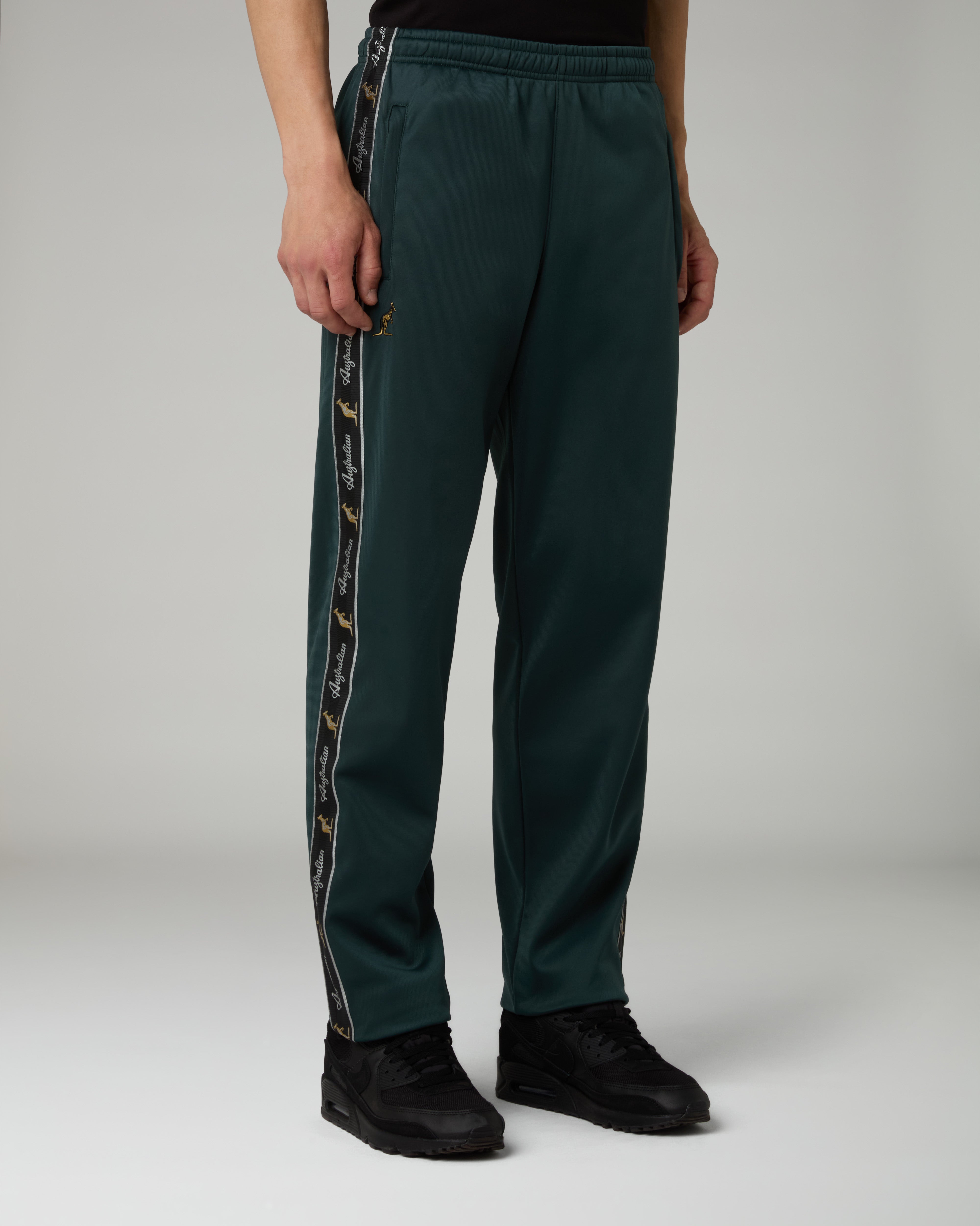 australian-acetate-track-pants-verde-bosco-con-zip image 1
