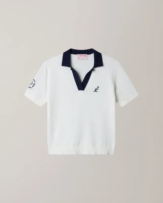 australian-polo-evonne-bianca-cotone-st-barth image 1