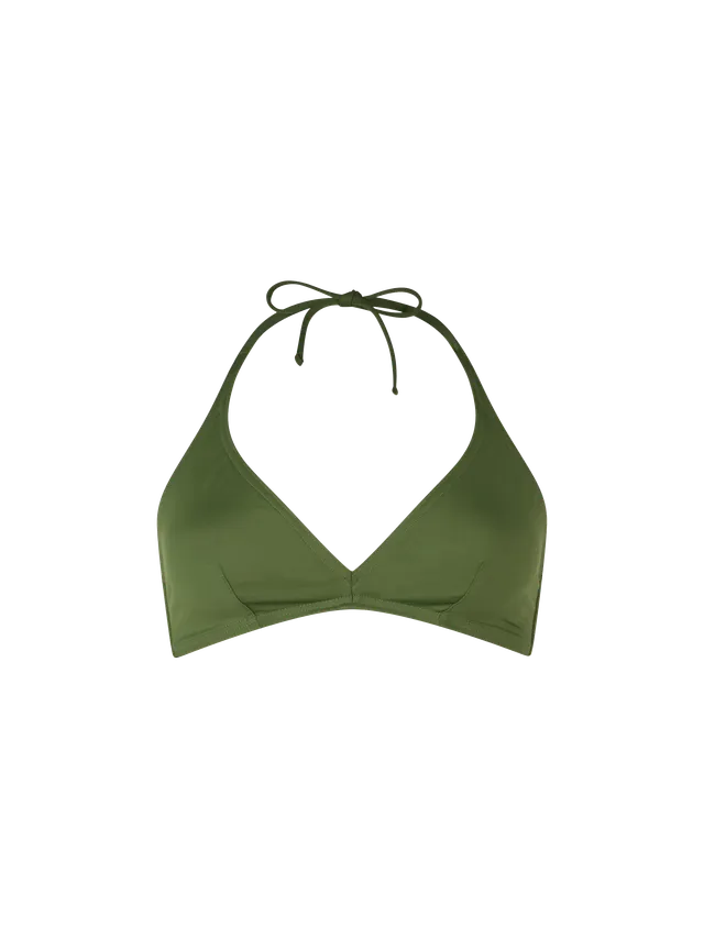 mc2-saint-barth-top-bikini-gaia-bralette-verde-militare-donna image 1