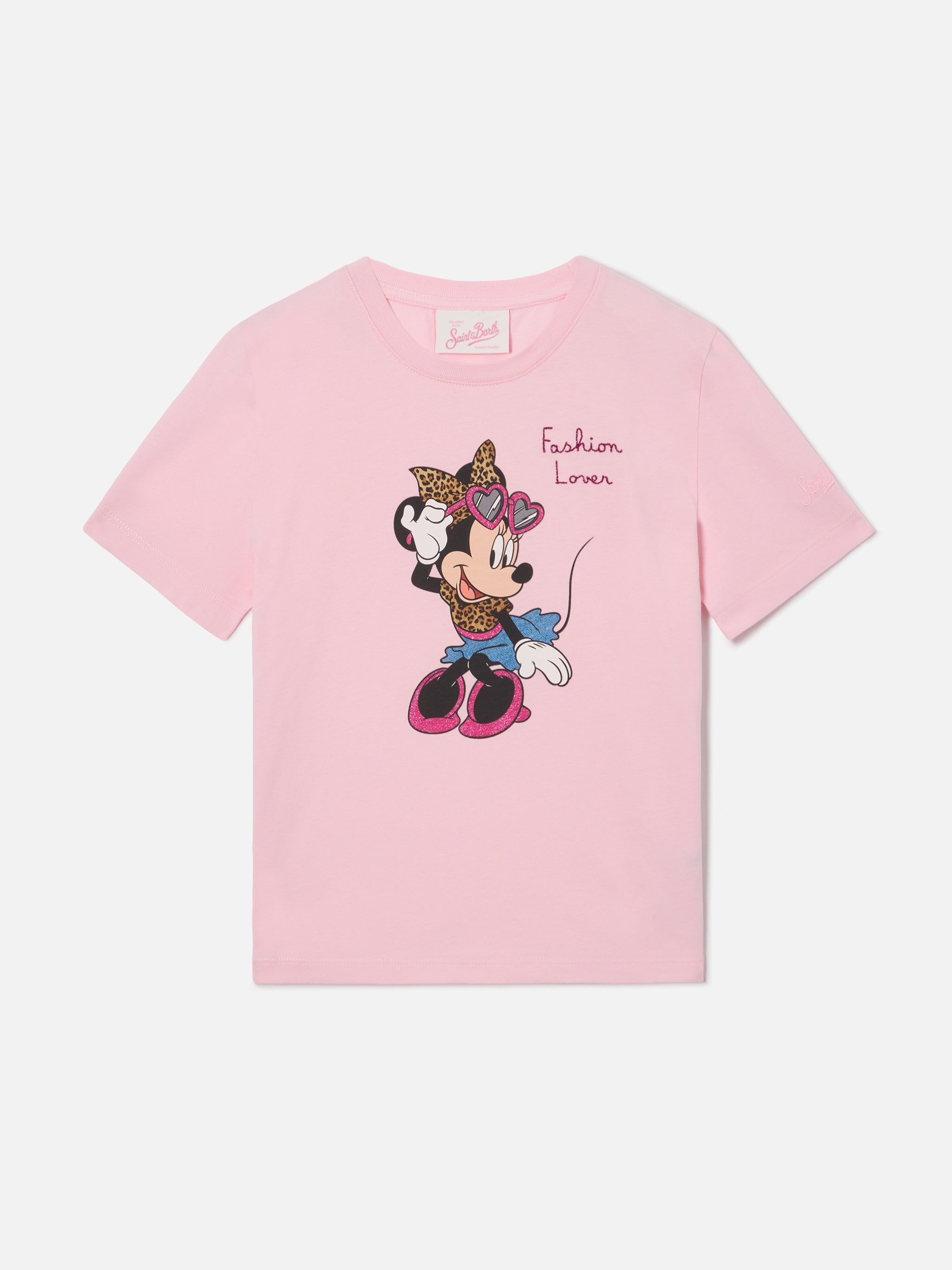 mc2-saint-barth-elly-t-shirt-bambina-cotone-rosa-minnie-fashion-lover-disney image 1
