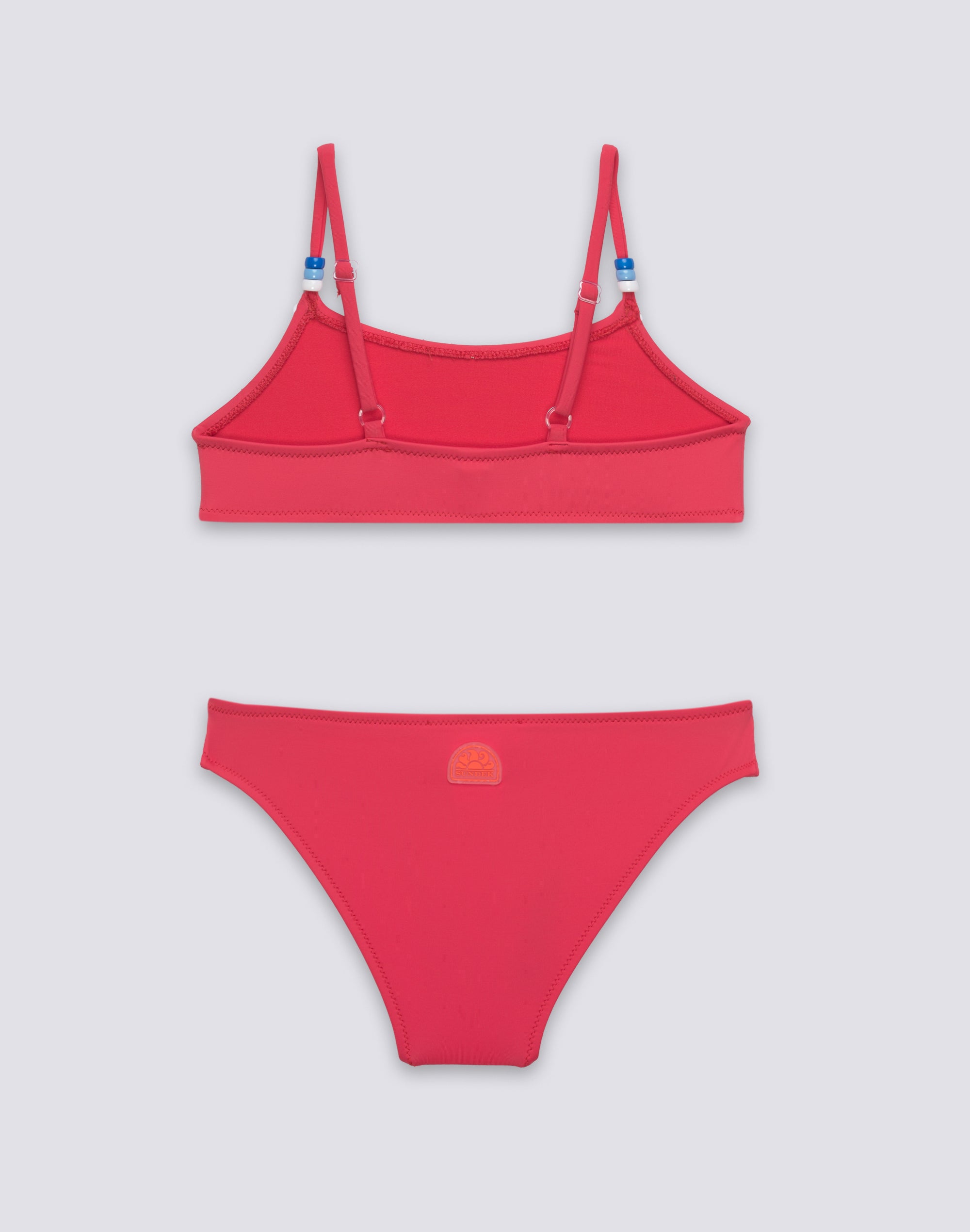 sundek-bikini-bambina-top-regolabile-e-slip-fisso-tinta-unita image 2