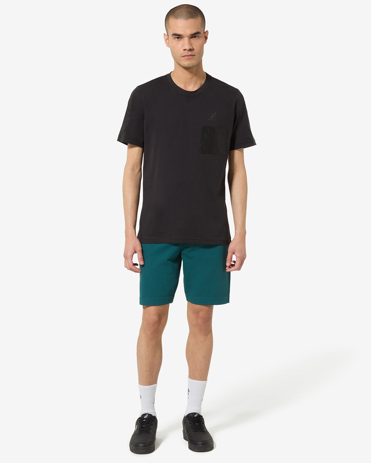 australian-club-short-pantaloncino-fixed-piquet-alloro-con-tasca-zip image 2