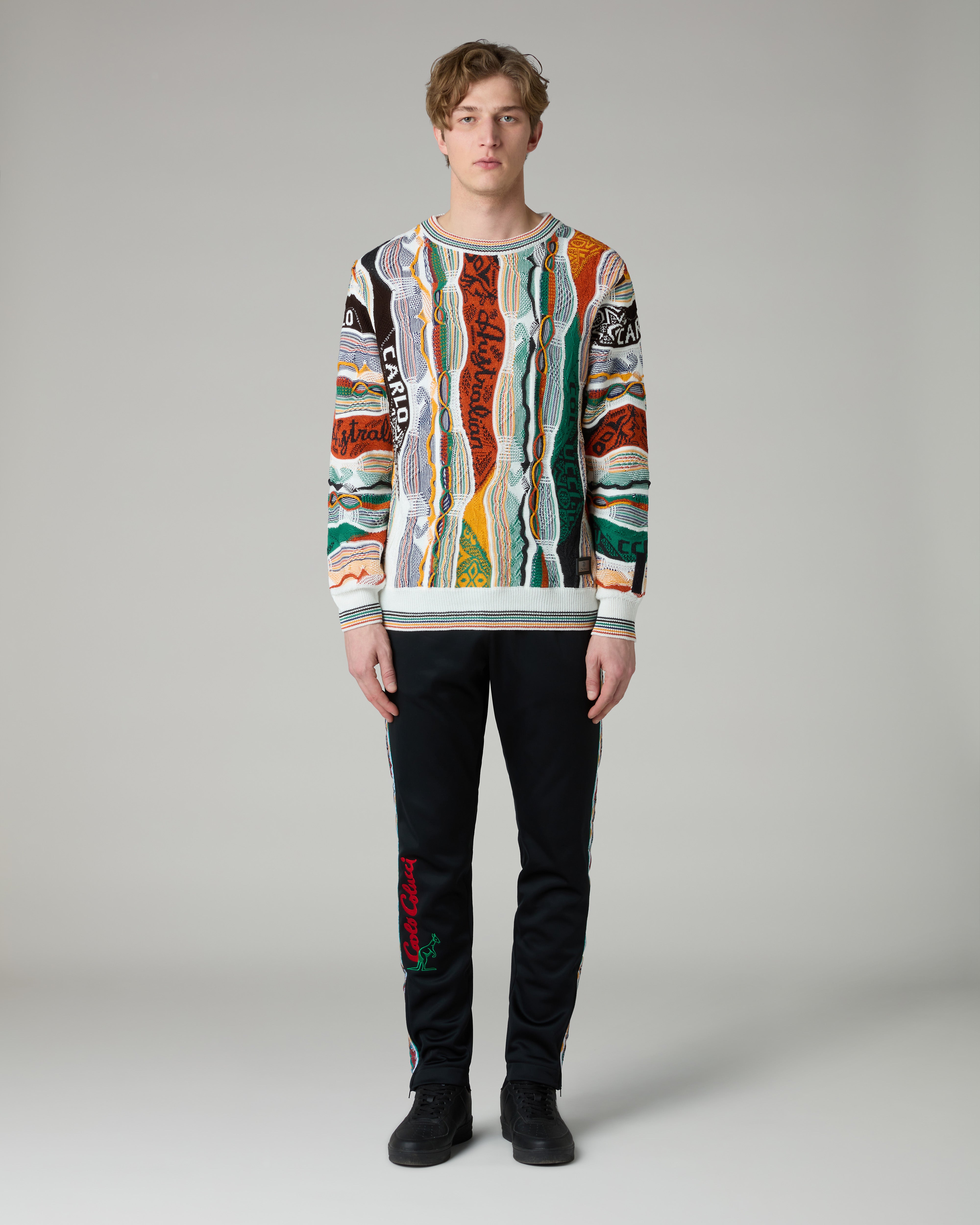australian-heritage-knitted-crewneck-carlo-colucci-x-australian-pullover-jacquar image 2