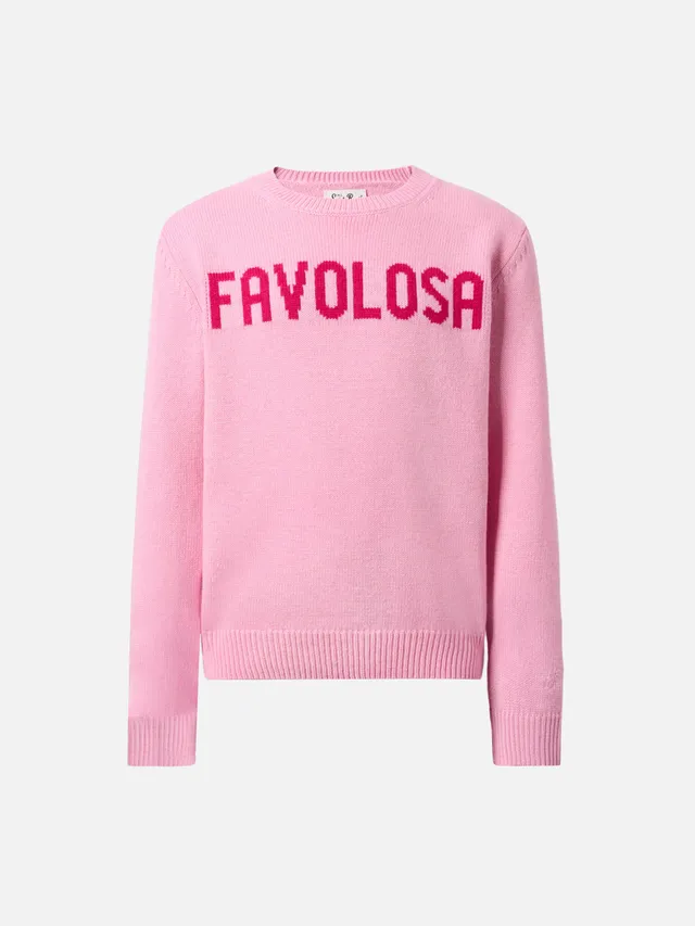 mc2-saint-barth-maglione-princess-favolosa-in-misto-cashmere-rosa-girocollo image 1