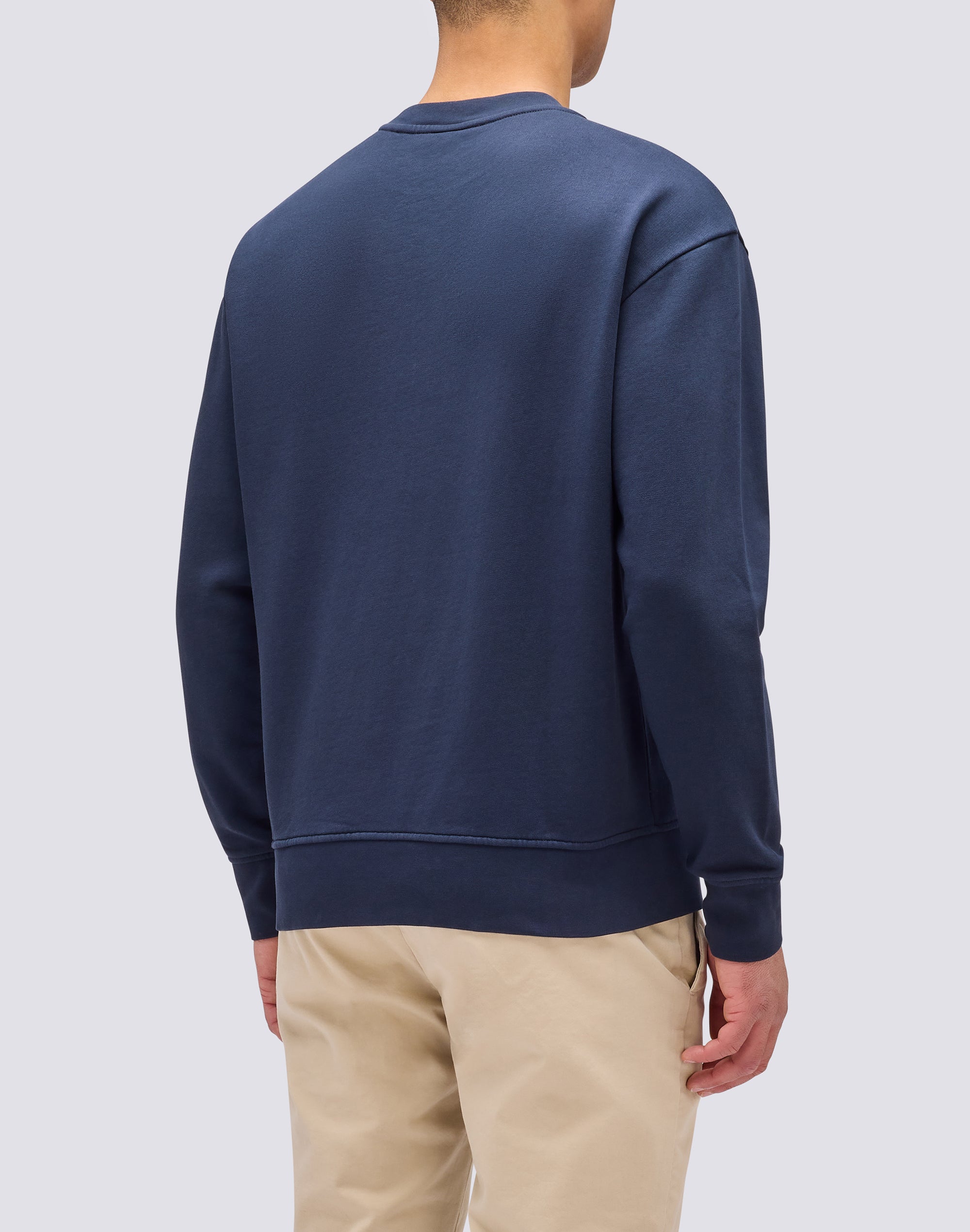 sundek-felpa-uomo-girocollo-con-logo-ricamato-regular-fit image 2