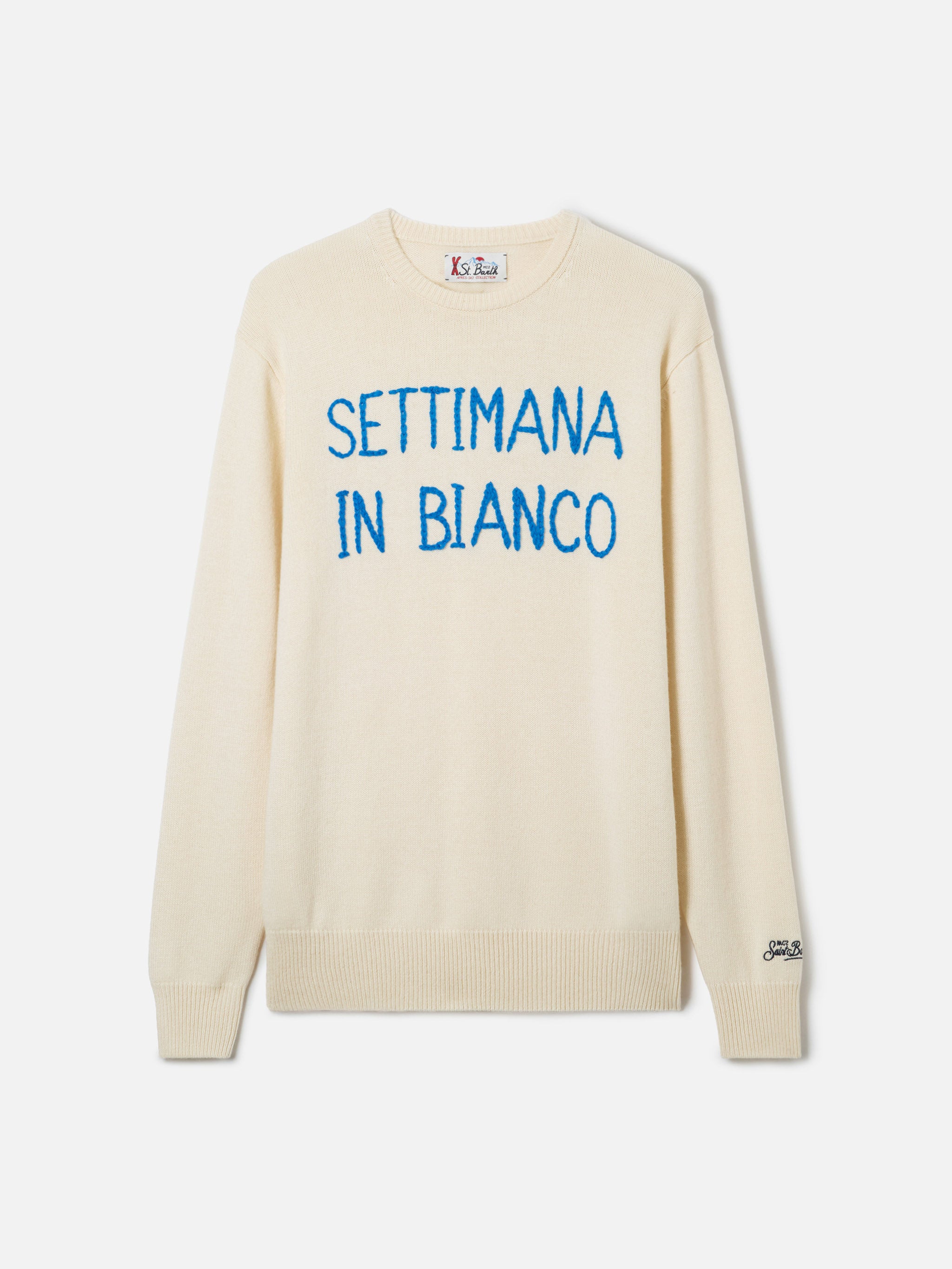 mc2-saint-barth-heron-maglia-girocollo-uomo-bianca-misto-cashmere-ricamo-settima image 5
