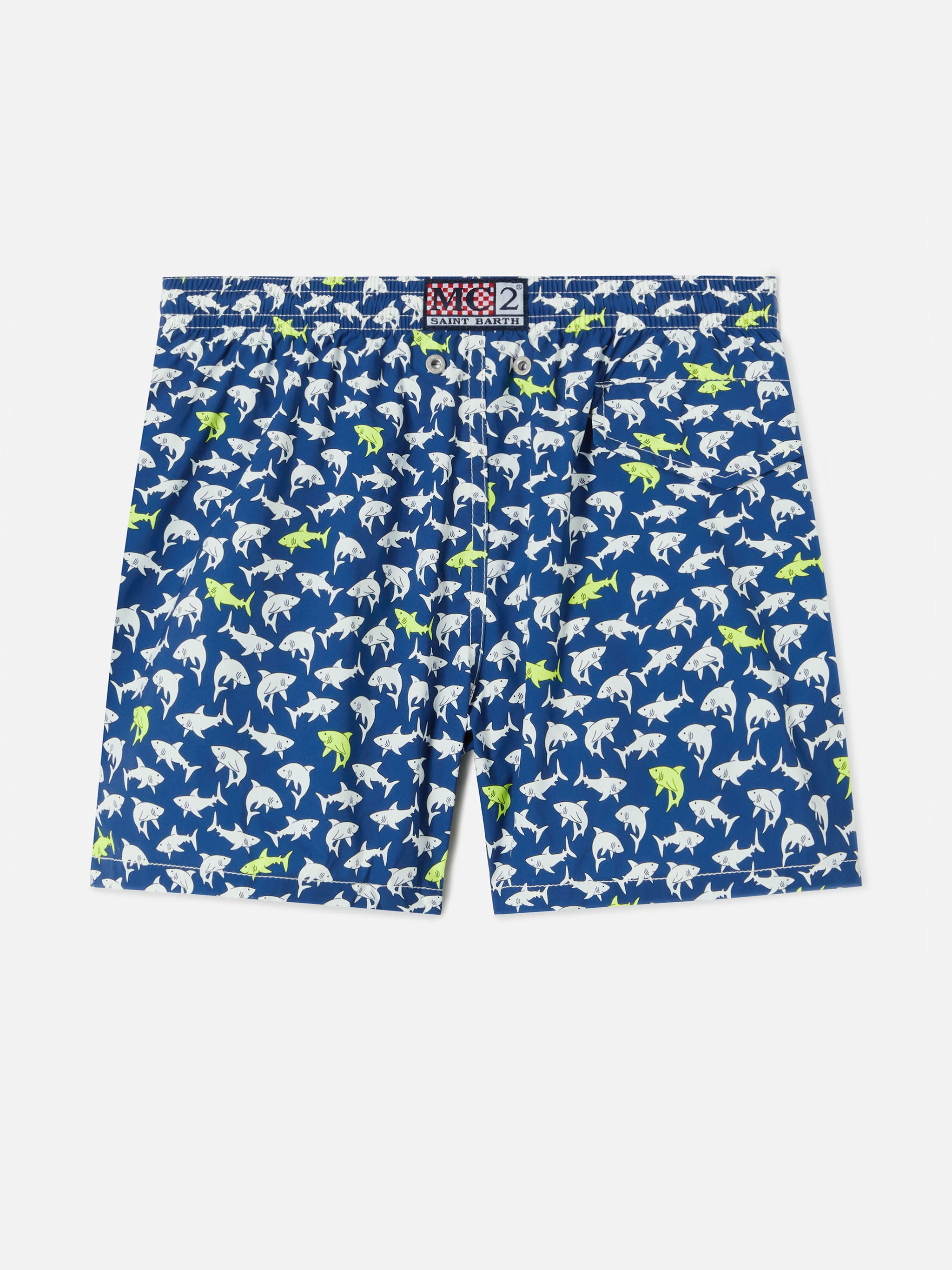 mc2-saint-barth-costume-jean-lighting-stretch-bambino-blu-navy-con-stampa-squali image 2