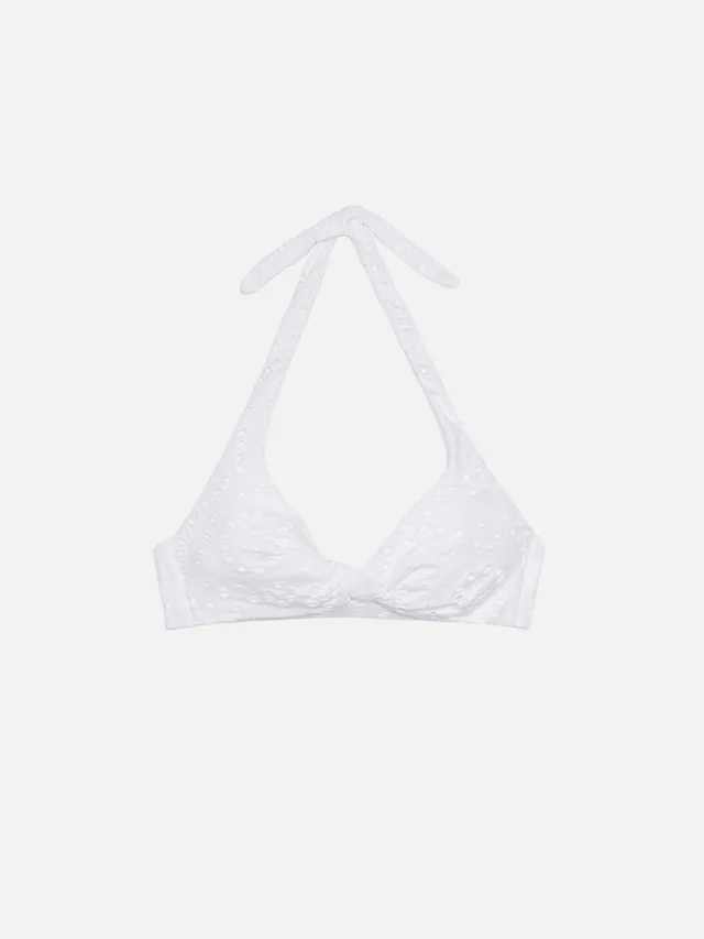 mc2-saint-barth-leda-top-bralette-triangolo-sangallo-marrone image 1