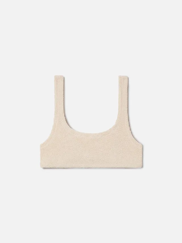 mc2-saint-barth-top-bikini-naima-bralette-in-tessuto-crinkle-beige-chiaro image 1