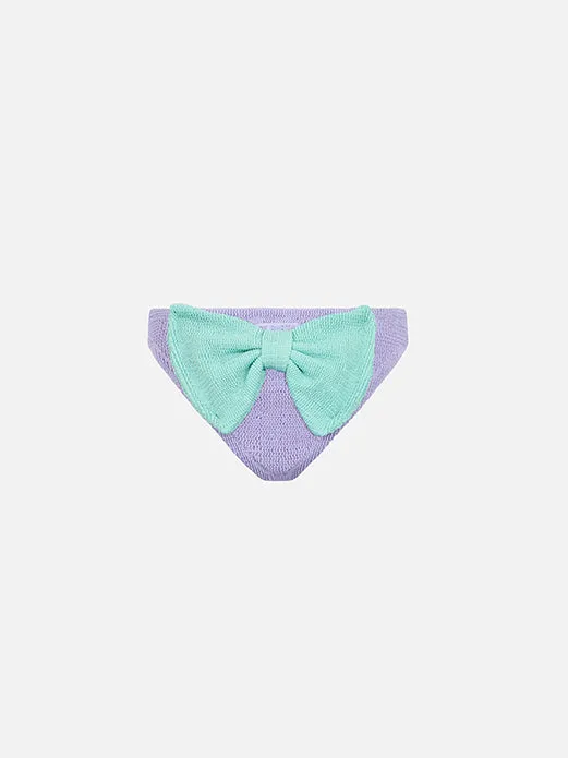 mc2-saint-barth-madame-slip-bagno-bambina-lilla-crinkle-con-fiocco image 1