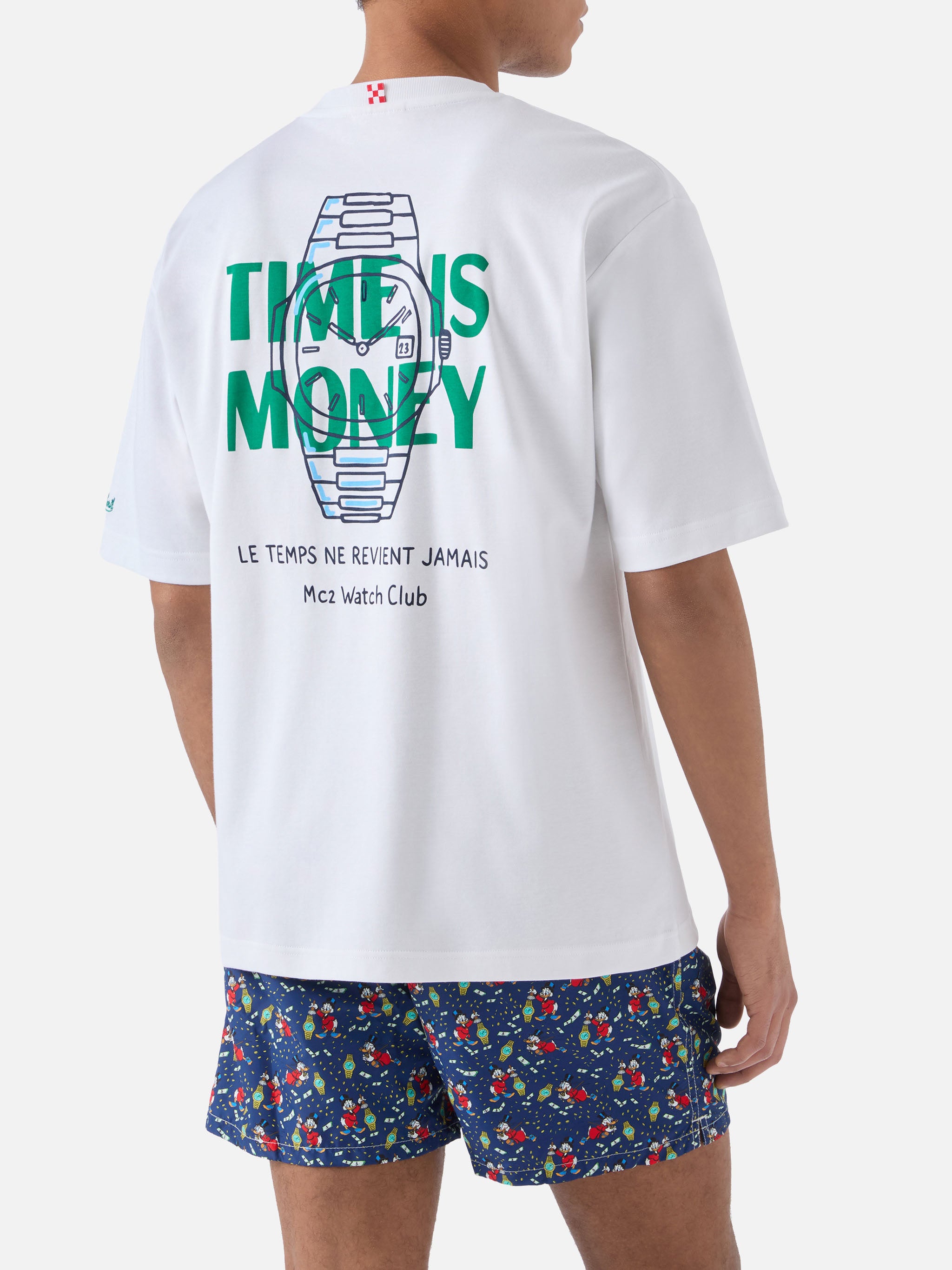 mc2-saint-barth-t-shirt-delmar-con-stampa-time-is-money-e-maxi-grafica-sul-retro image 4