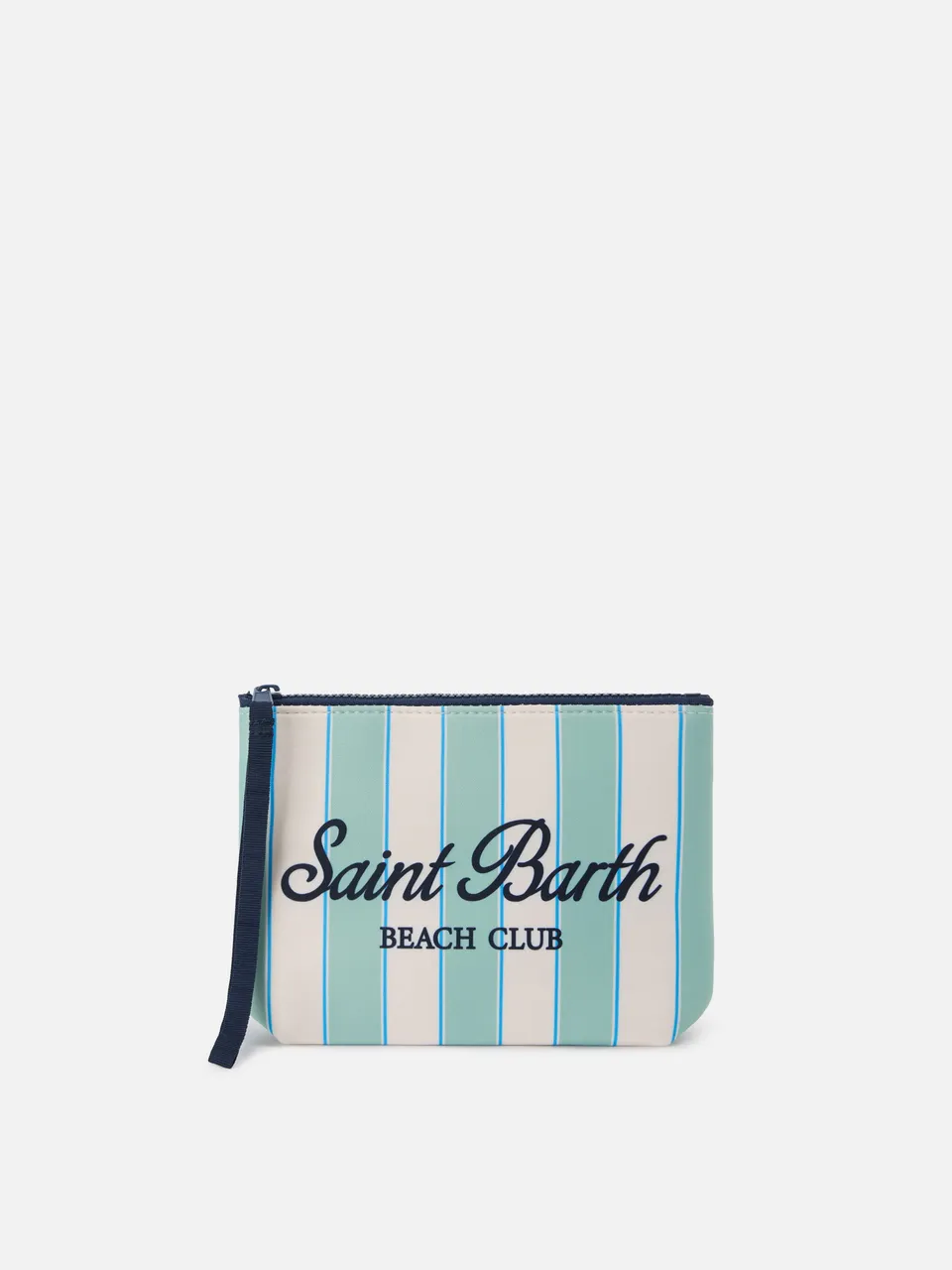 mc2-saint-barth-pochette-aline-scuba-righe-verde-menta-beach-club image 1