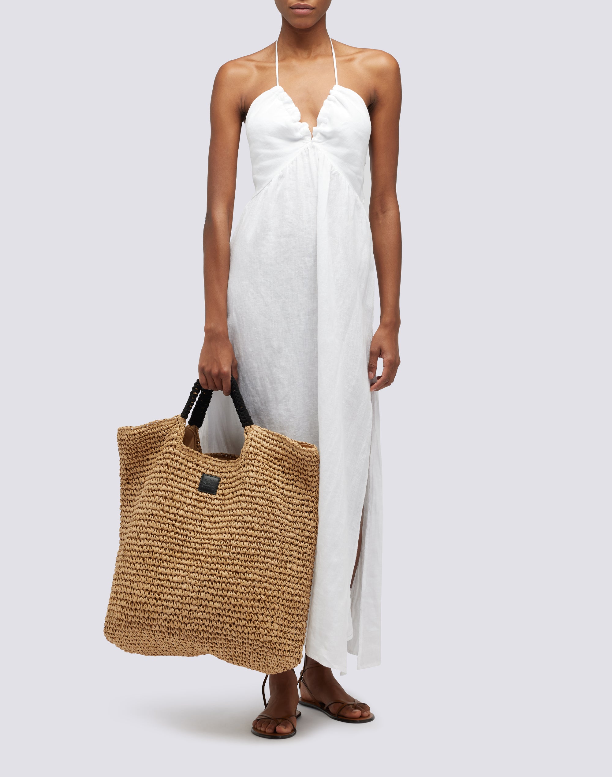 sundek-maxi-borsa-in-paper-straw-intrecciata-borsa-mare-donna image 5