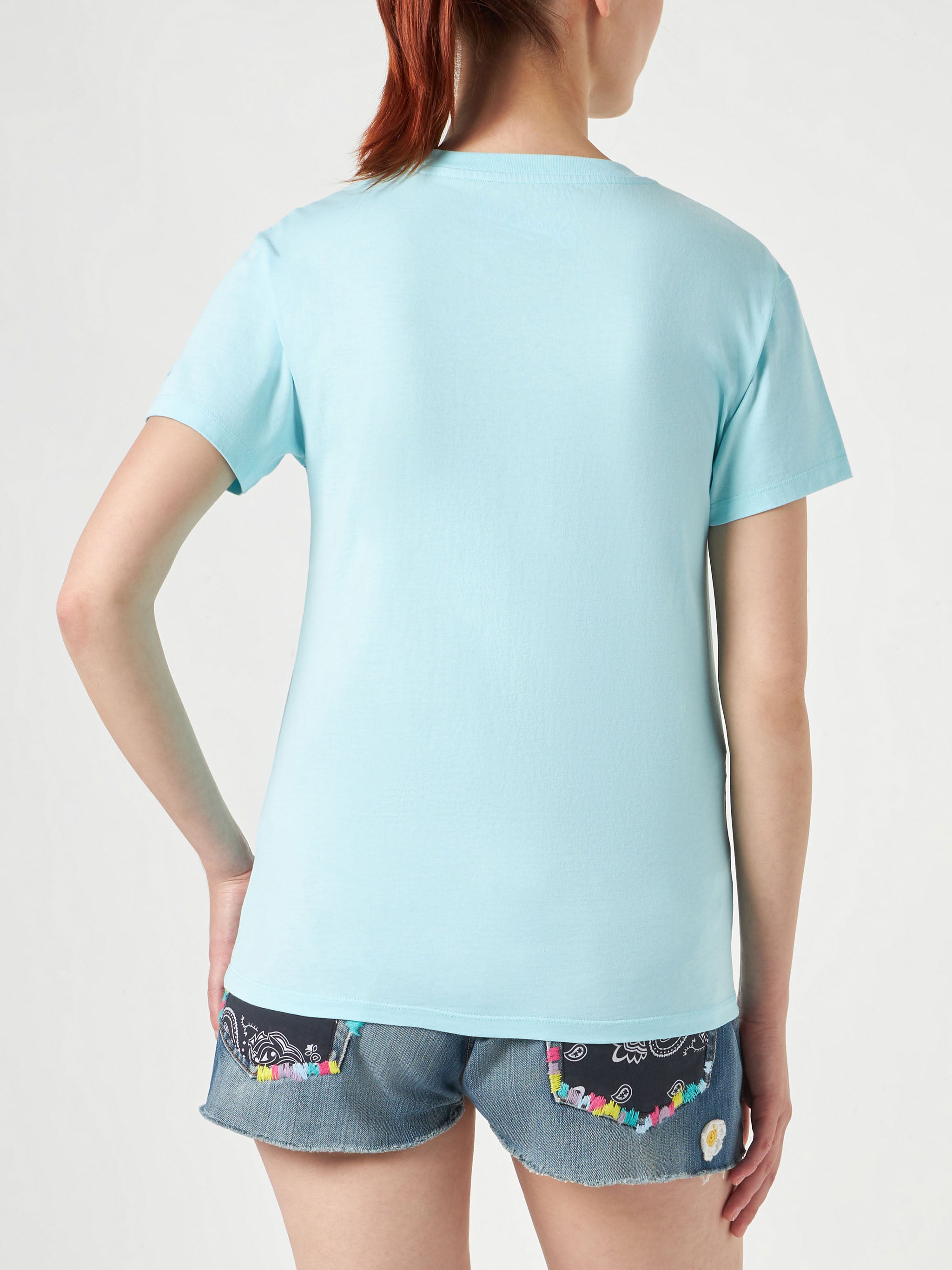 mc2-saint-barth-t-shirt-emilie-donna-in-cotone-verde-acqua-yoga-addicted image 4