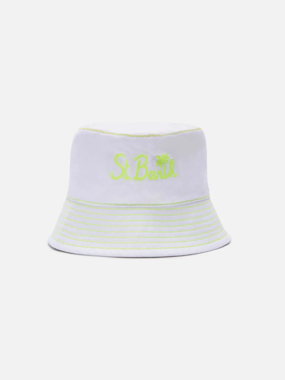 mc2-saint-barth-cappello-modello-pescatore-in-cotone-bianco-con-ricamo-frontale- image 1