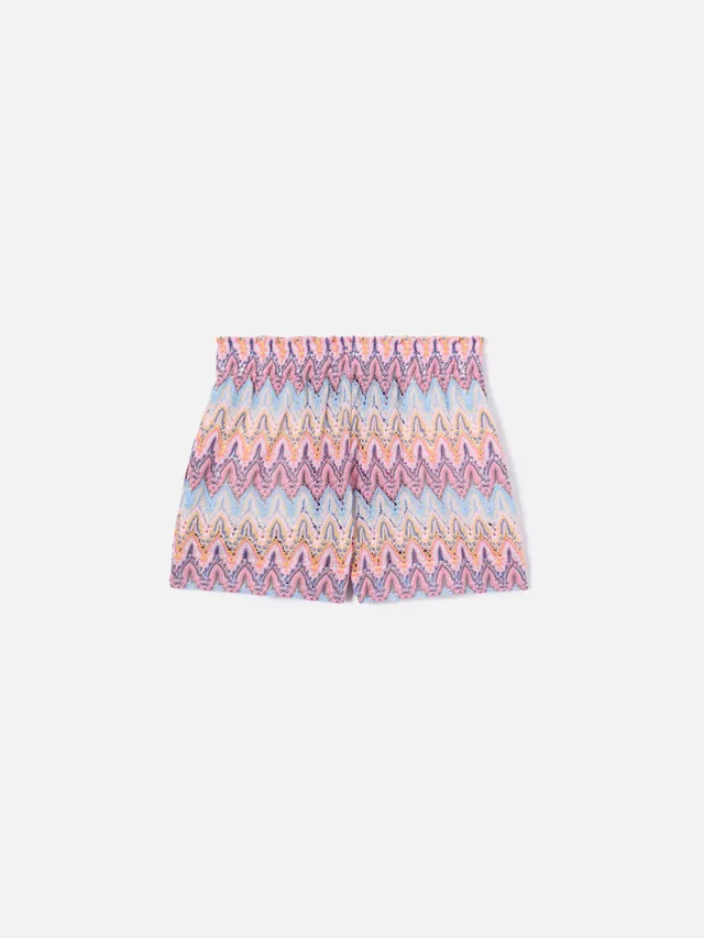 mc2-saint-barth-meave-jr-short-bambina-in-maglia-raschel-fiamma-pastello image 1