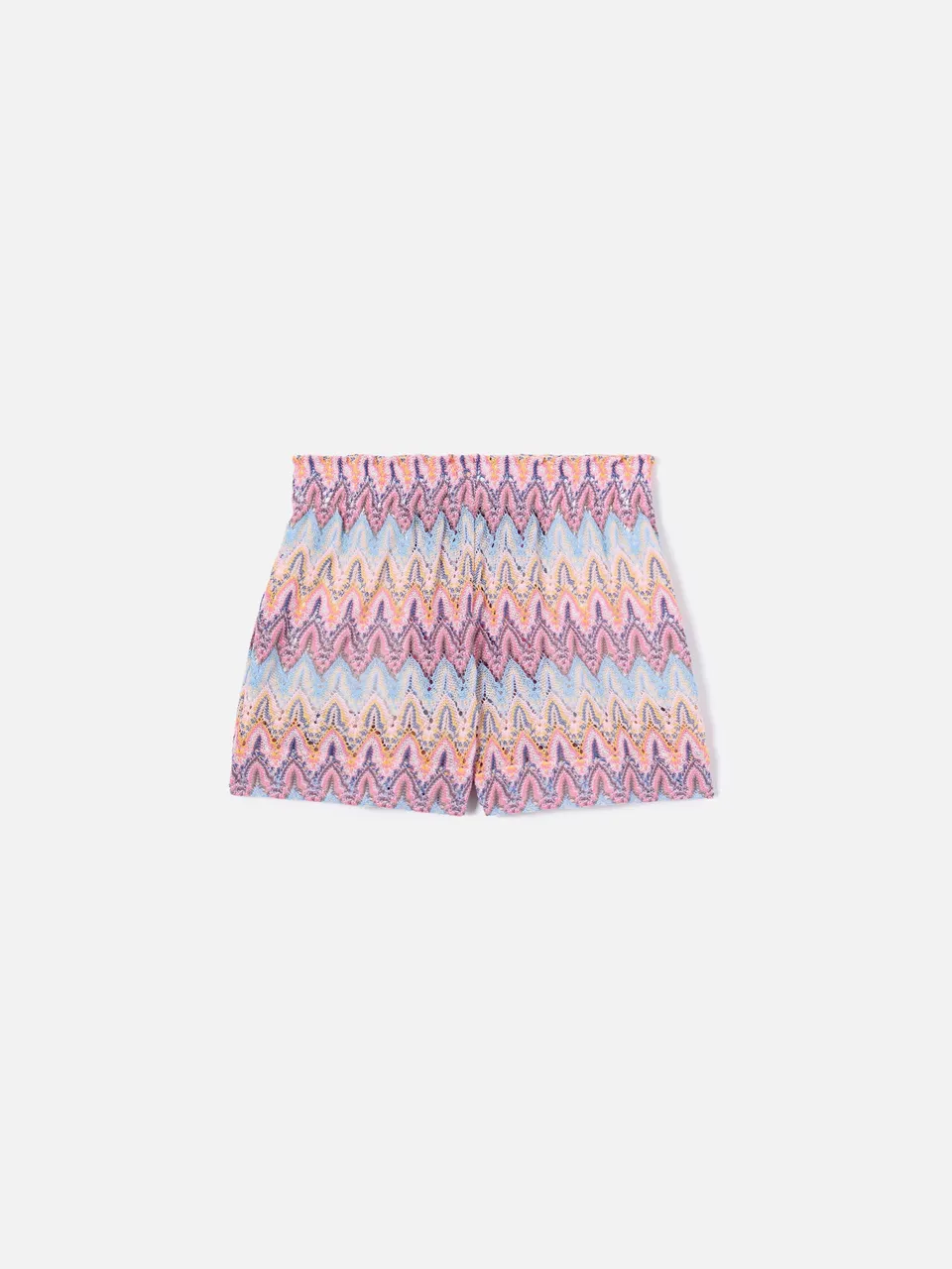 mc2-saint-barth-meave-jr-short-bambina-in-maglia-raschel-fiamma-pastello image 1