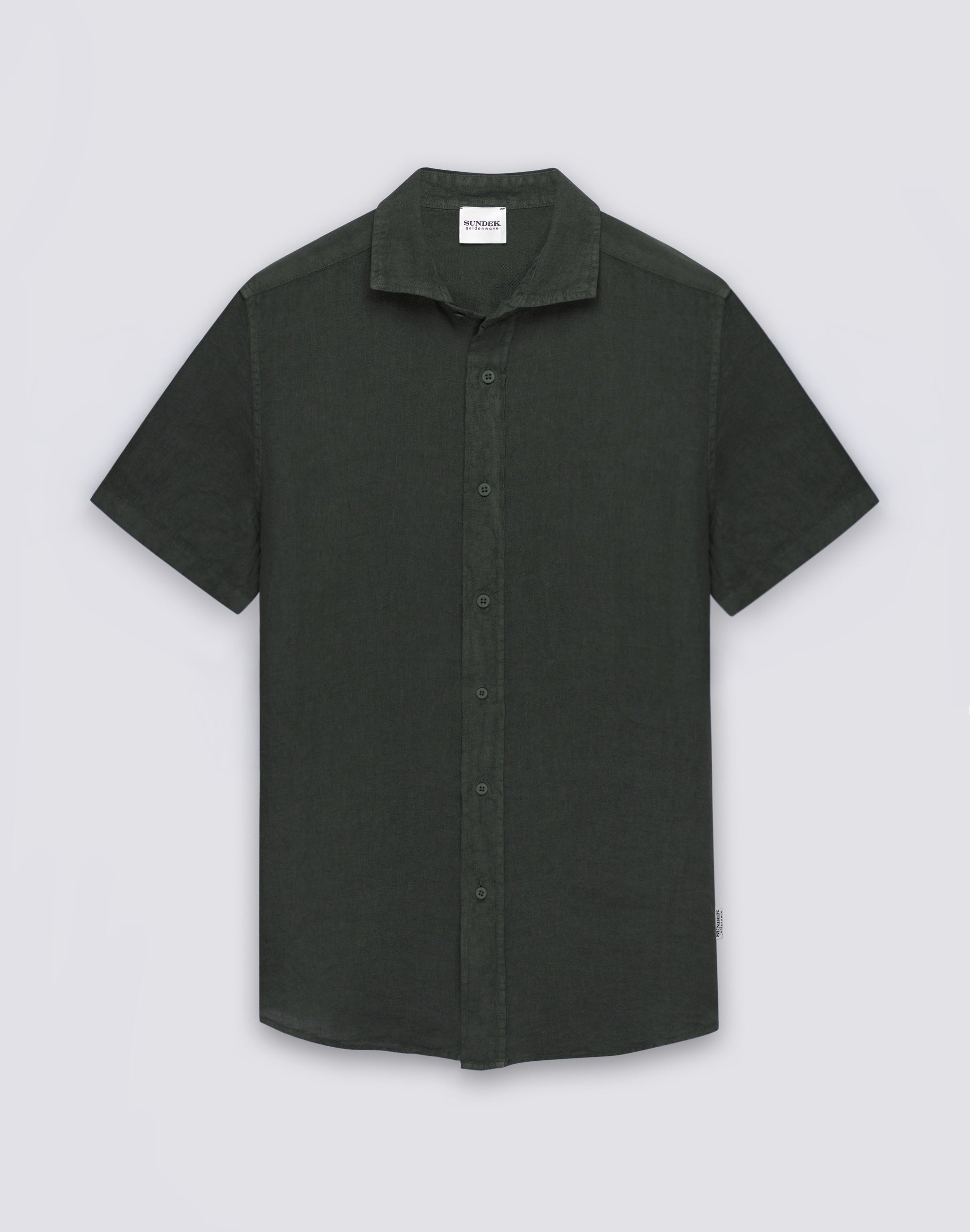 sundek-camicia-uomo-in-lino-a-mezze-maniche-tinto-capo-gm814shli5tc image 1
