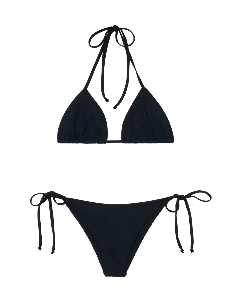 mc2-saint-barth-leah-marielle-bikini-triangolo-crinkle-nero-donna image 1