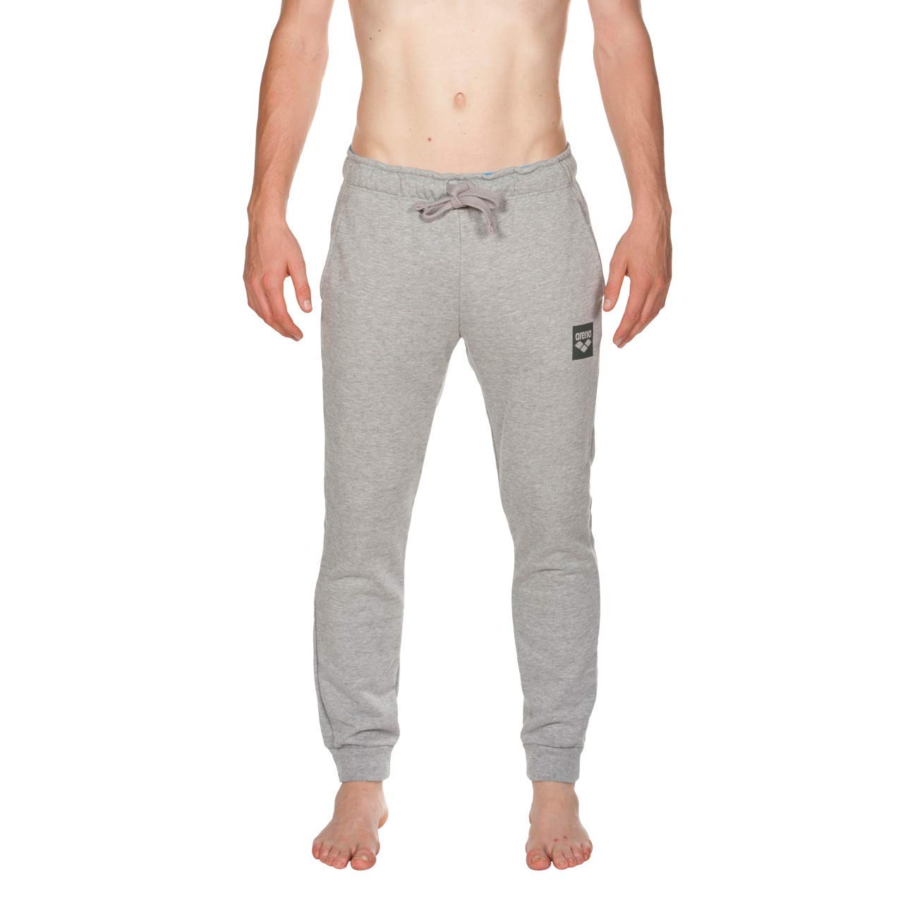 arena-essential-pant-pantaloni-jogger-uomo-grigio-medium-grey-melange image 1
