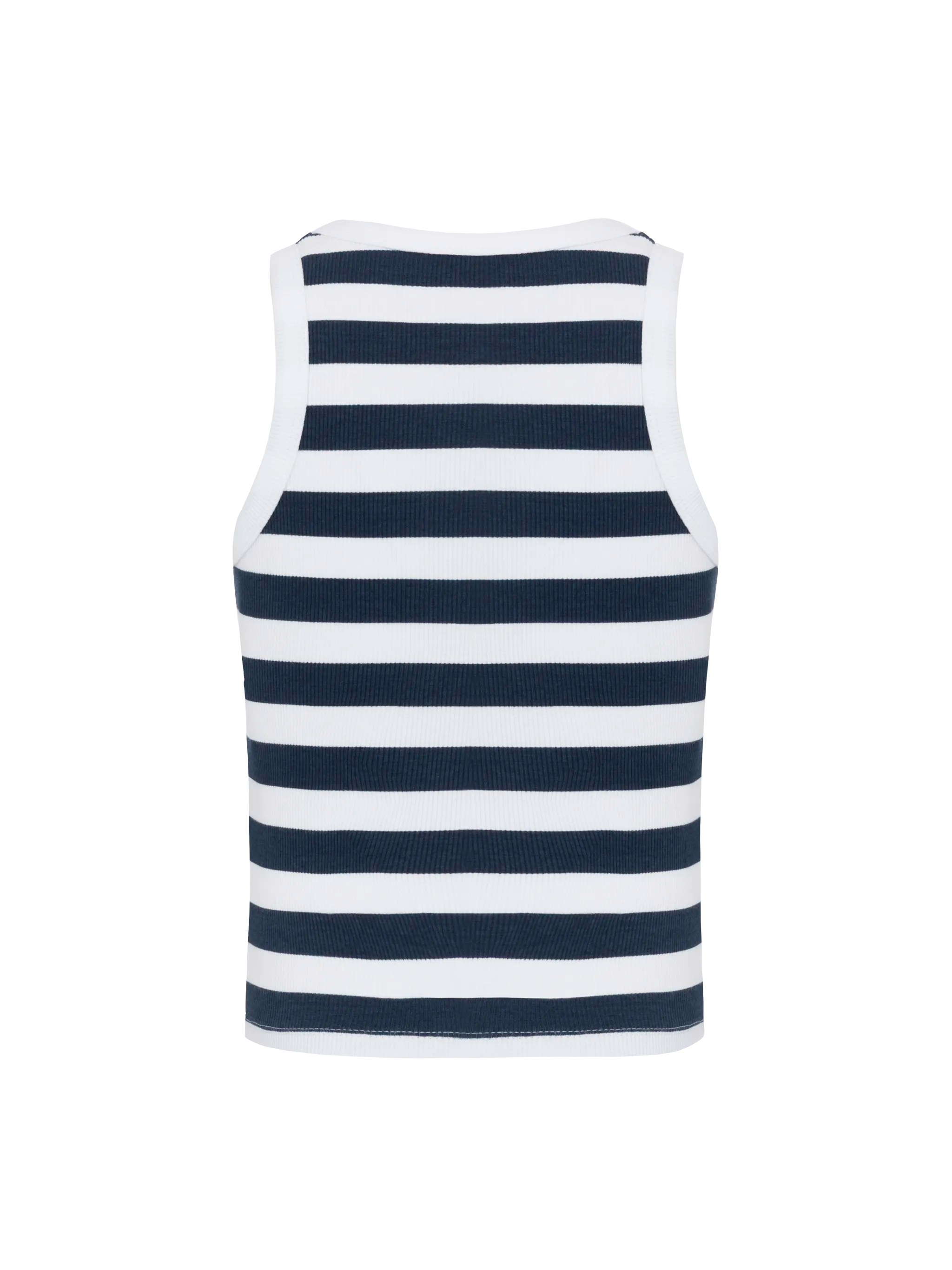 mc2-saint-barth-top-corto-blue-jr-in-maglia-a-coste-a-righe-blu-navy-con-ricamo- image 2