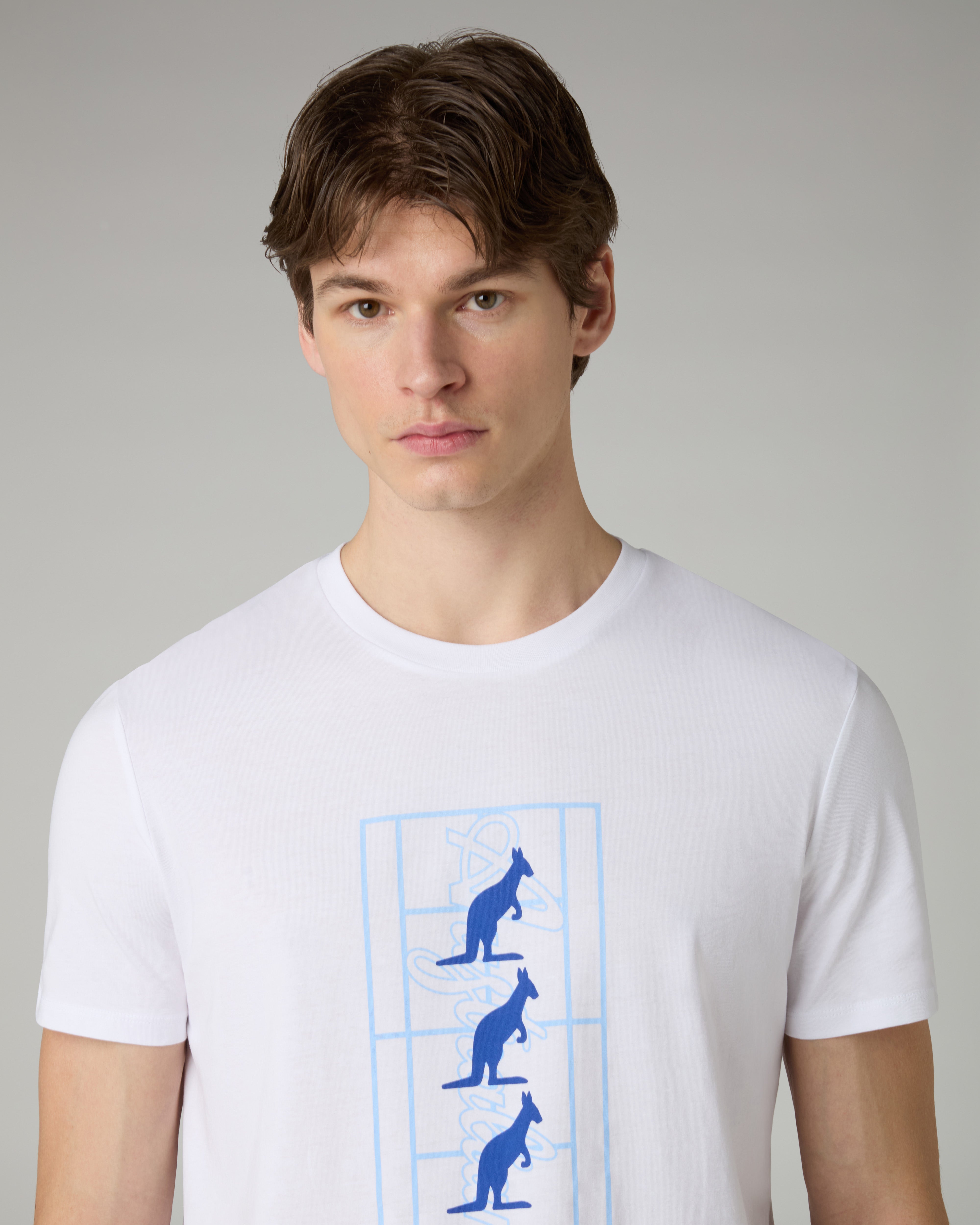 australian-kangaroo-field-t-shirt-t-shirt-cotone-bianca-stampa-petto image 4