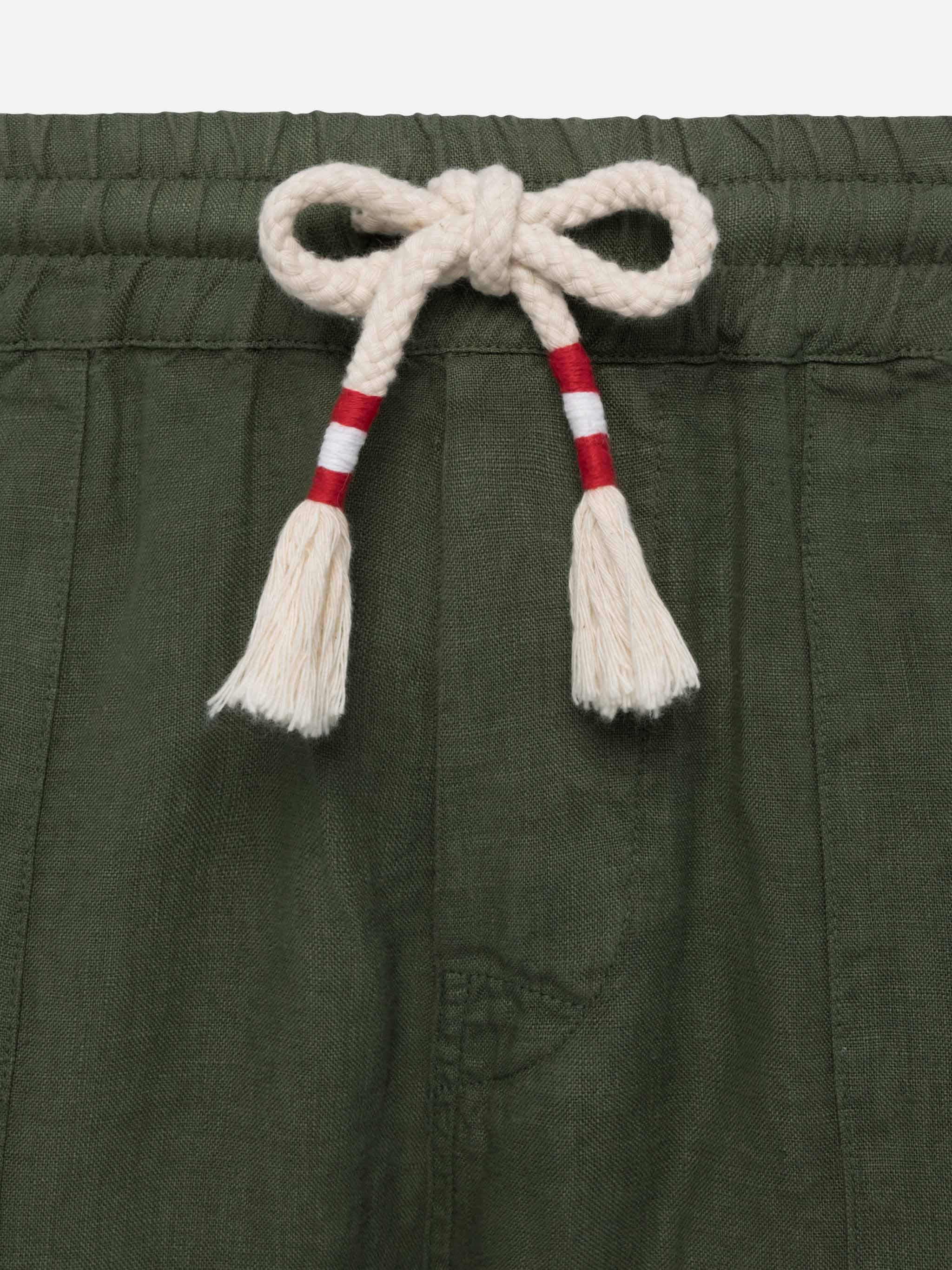 mc2-saint-barth-calais-pantaloni-uomo-lino-verde-militare image 6