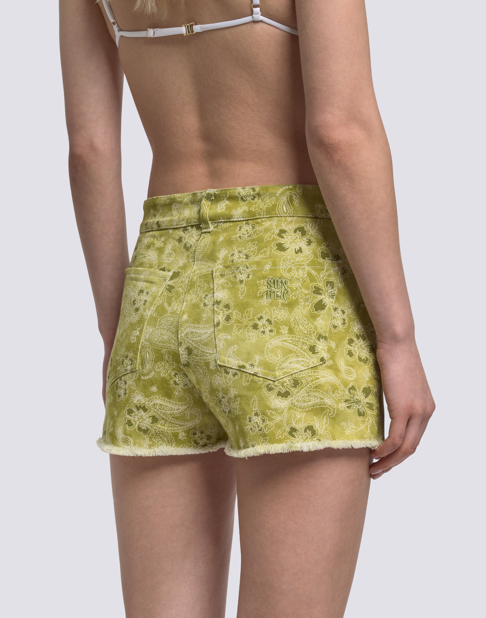 sundek-shorts-donna-hibi-paisley-in-bull-di-cotone-taglio-vivo image 5