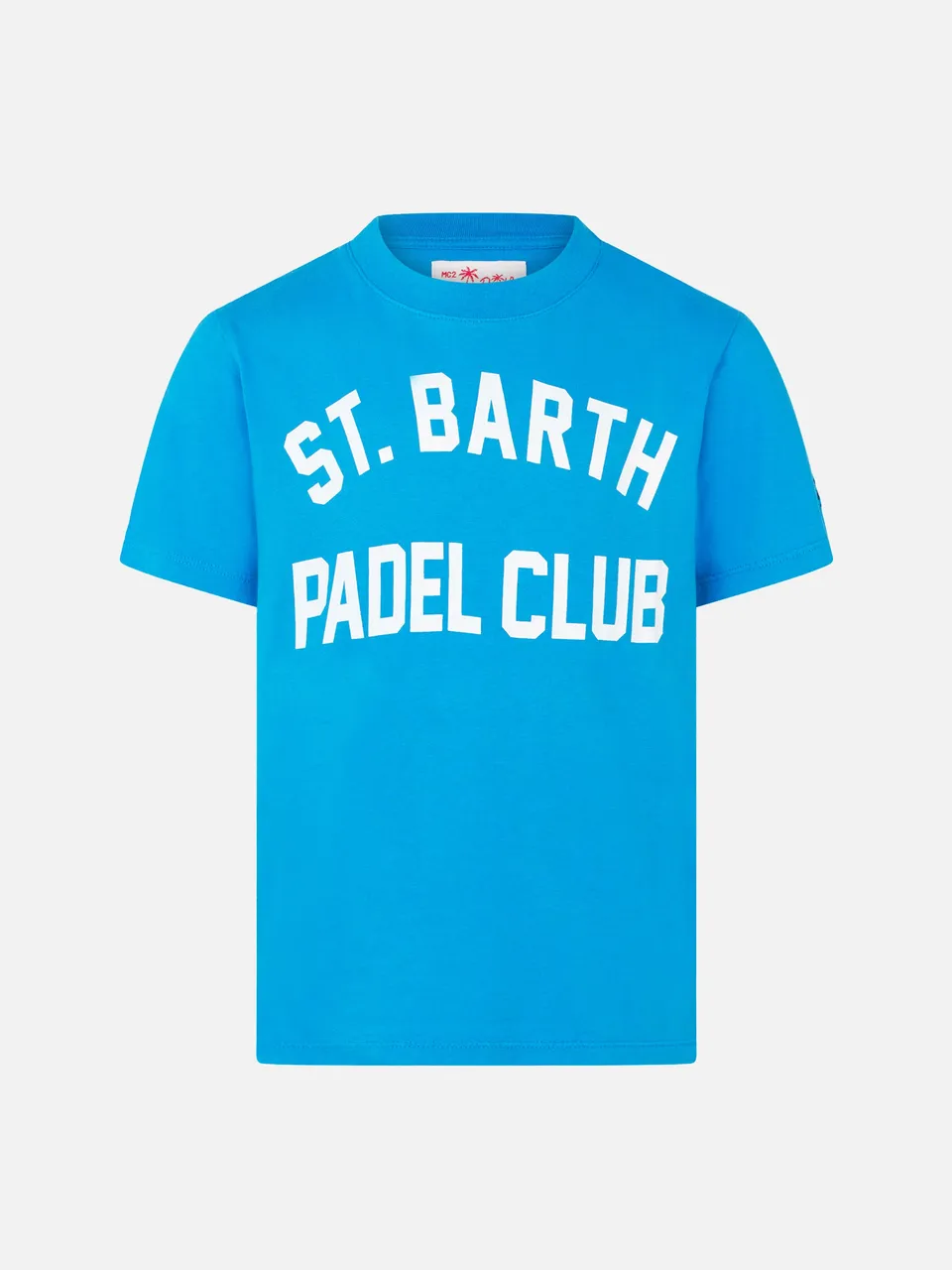 mc2-saint-barth-t-shirt-da-bambino-in-cotone-con-stampa-st-barth-padel-club-blue image 1