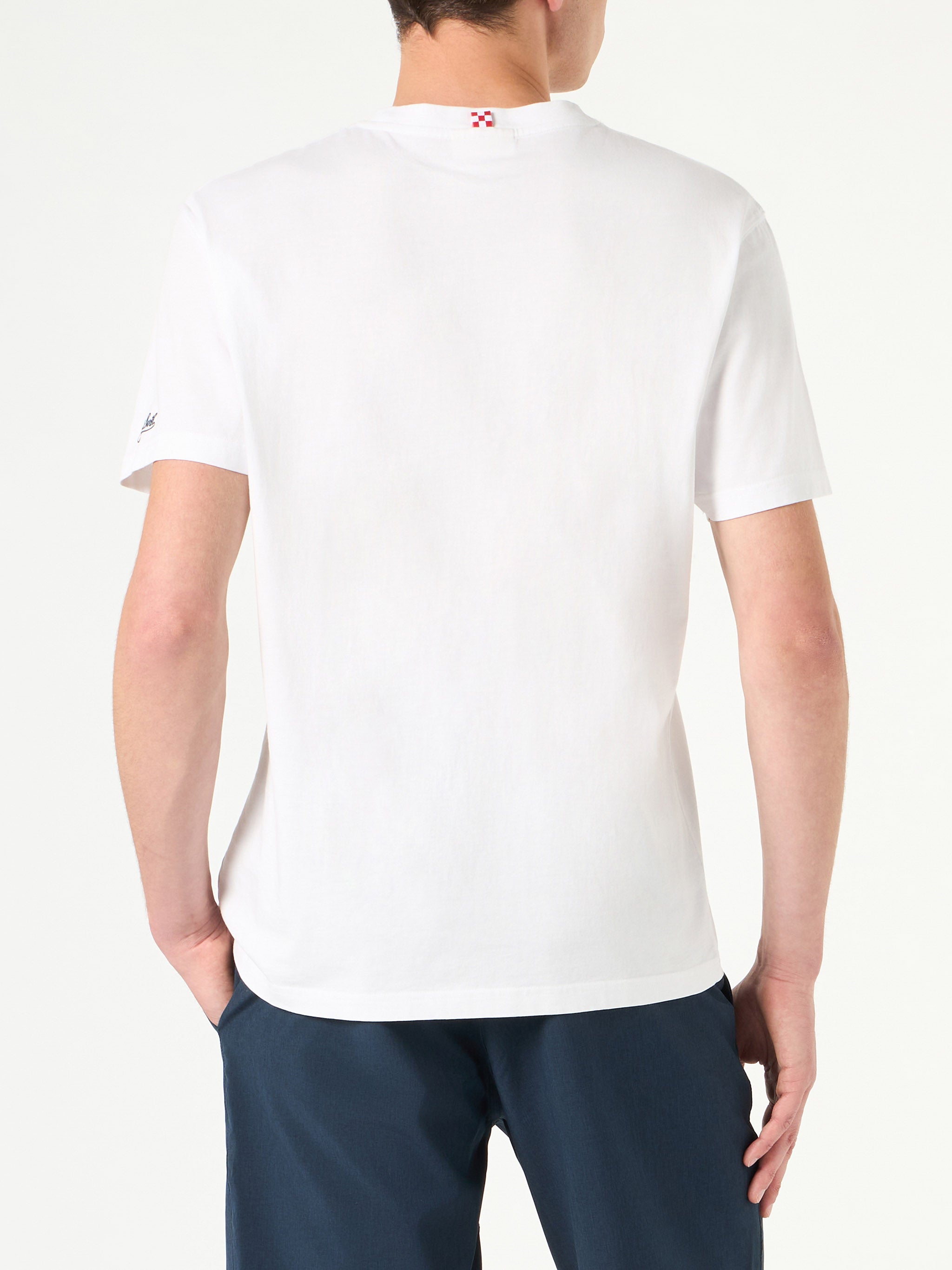 mc2-saint-barth-t-shirt-uomo-snoopy-st-barth-disco-club-special-edition-bianca image 4