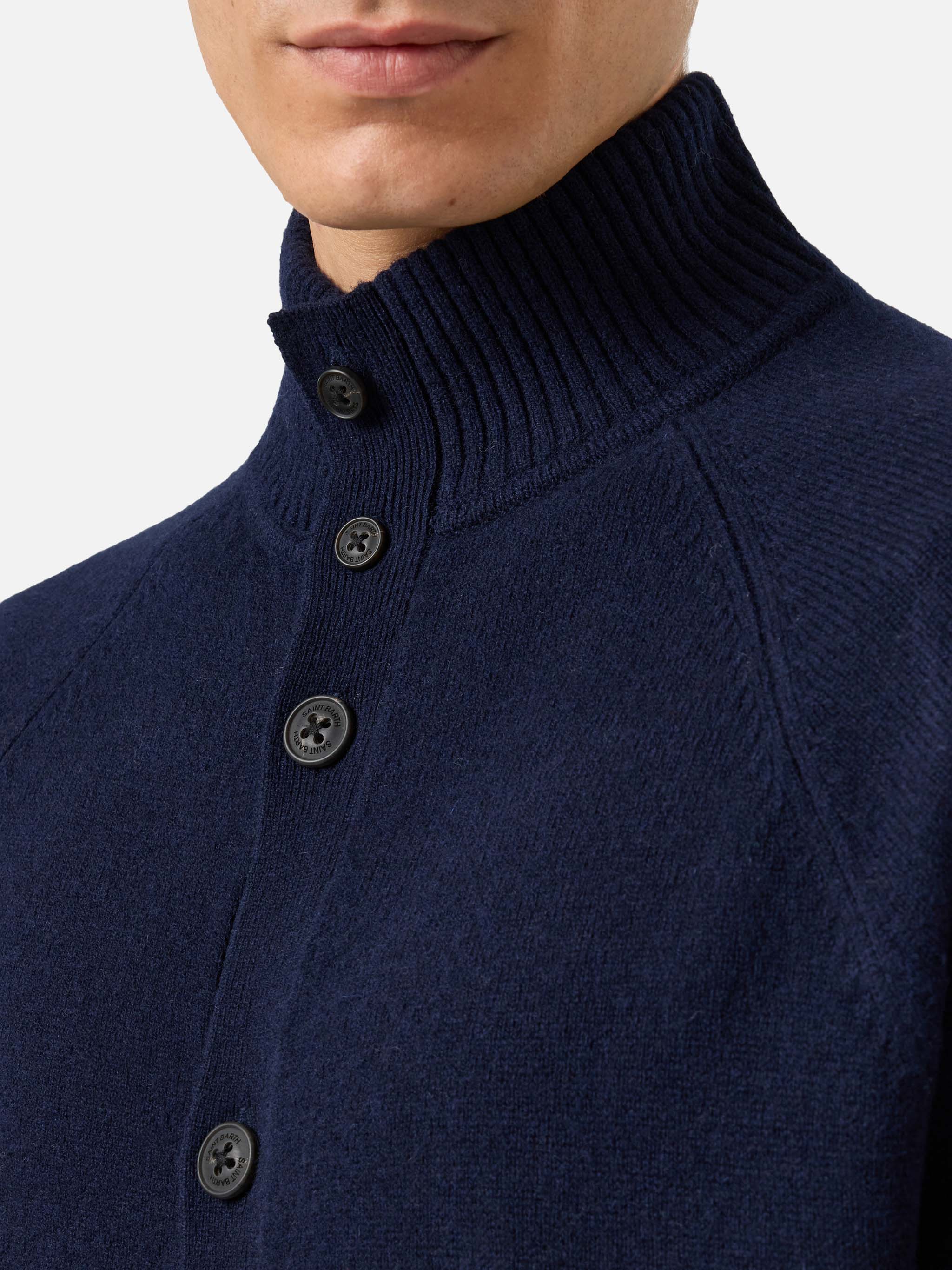 mc2-saint-barth-cardigan-galway-in-100-lambswool-blu-notte image 2